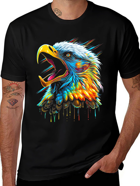 Bold Eagle Graphic T-Shirt - Vibrant Design