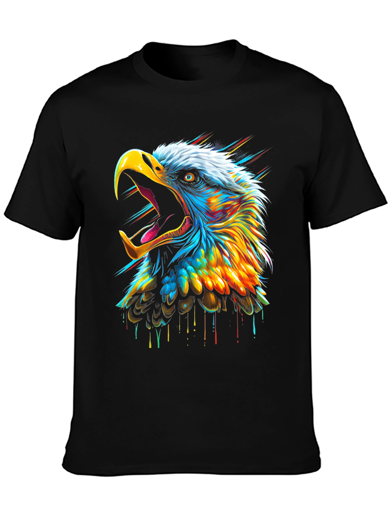 Bold Eagle Graphic T-Shirt - Vibrant Design