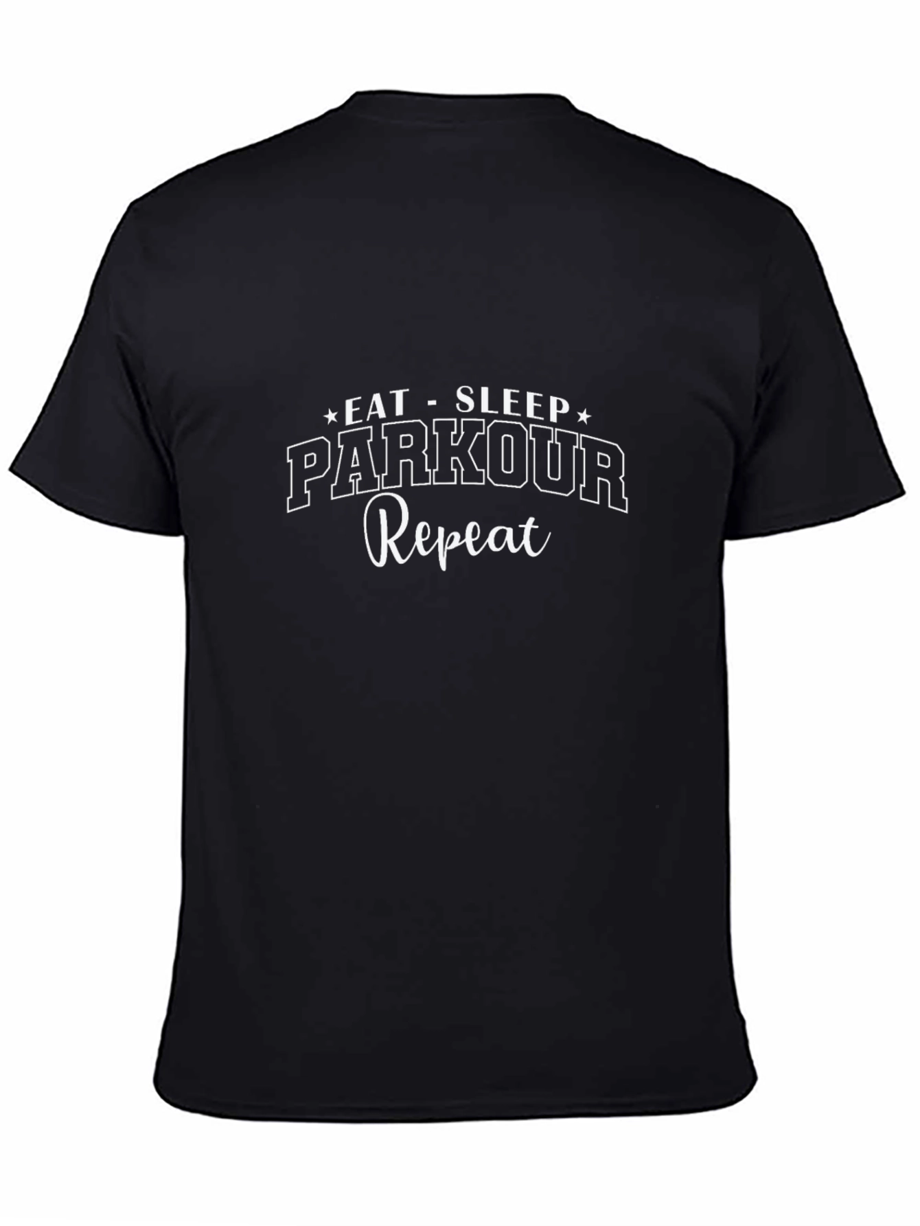 Eat Sleep Parkour Repeat Black T-Shirt