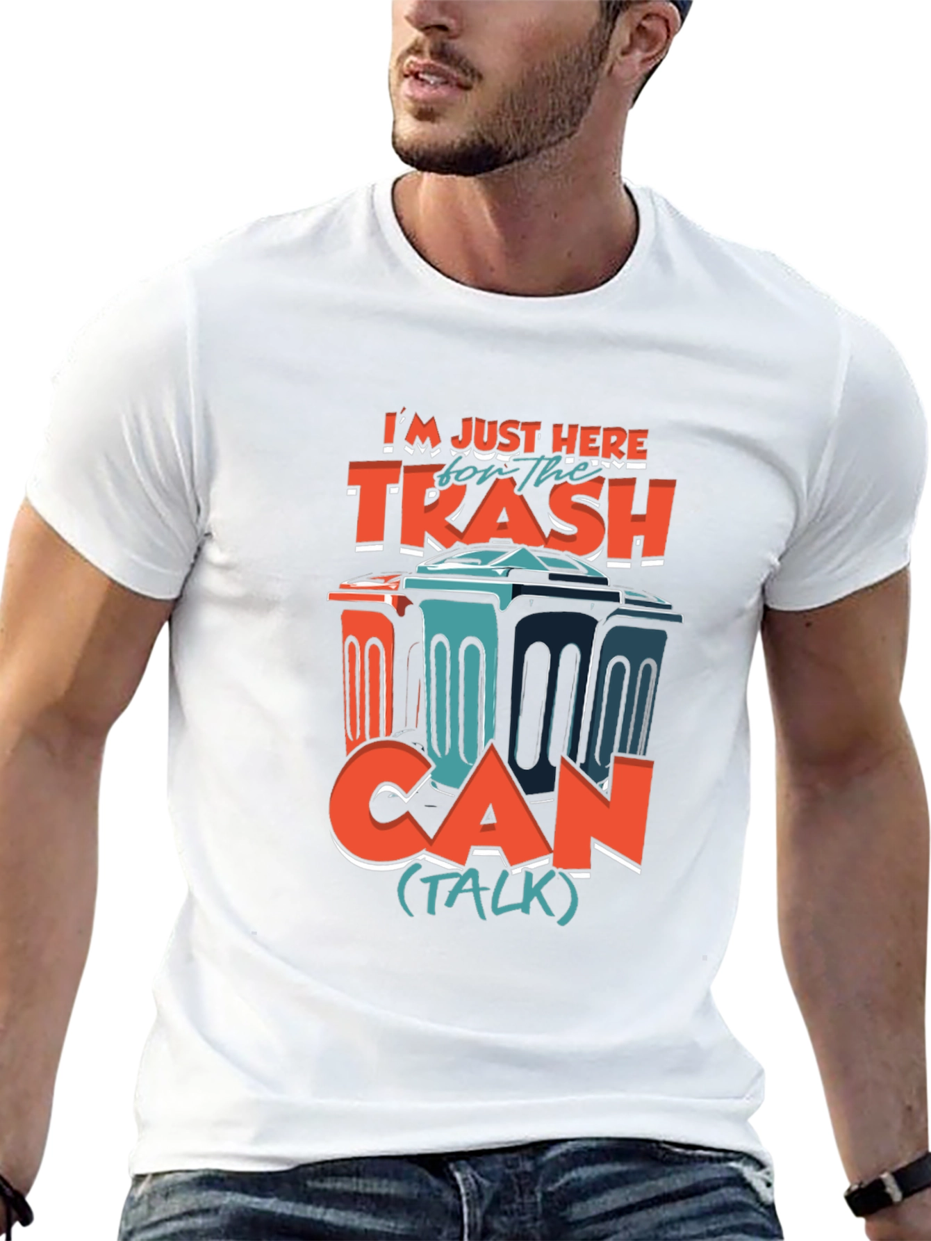 Trash Can Talk T-Shirt - Humorous Graphic Tee