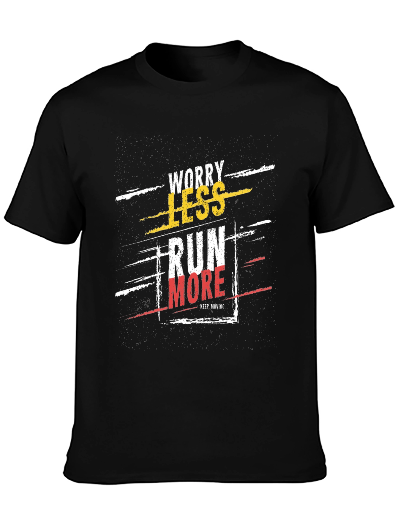Worry Less Run More Graphic T-Shirt
