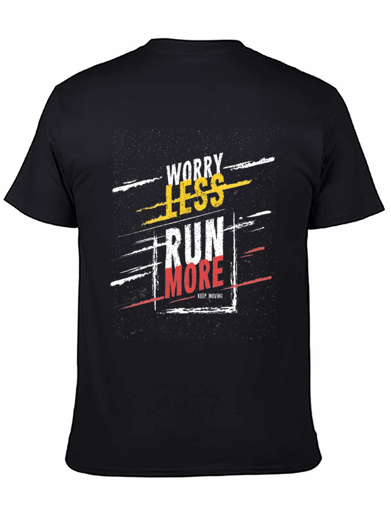 Worry Less Run More Graphic T-Shirt