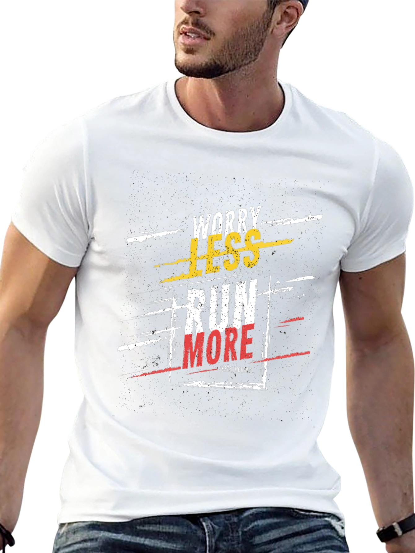 Worry Less Run More Graphic T-Shirt
