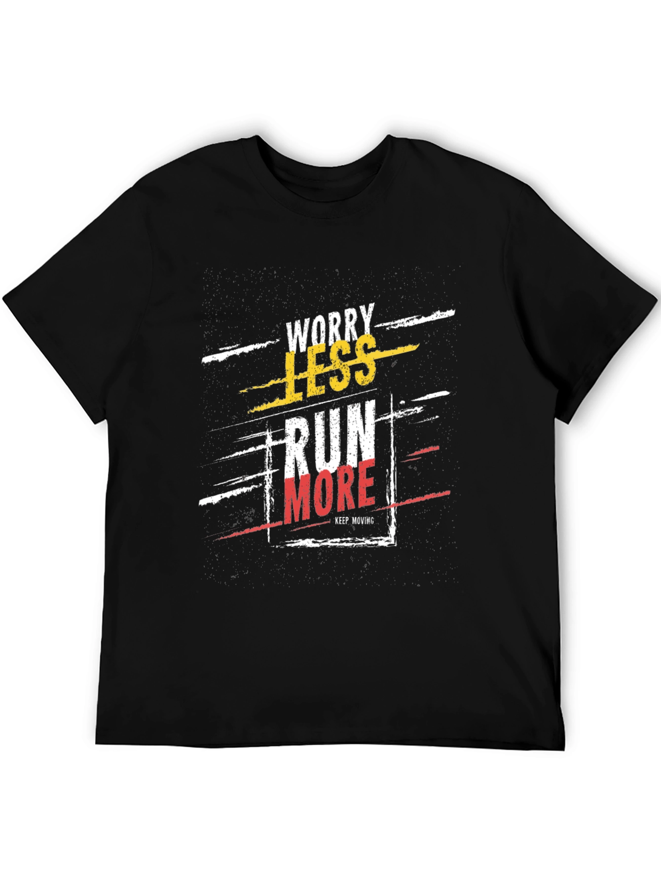 Worry Less Run More Graphic T-Shirt