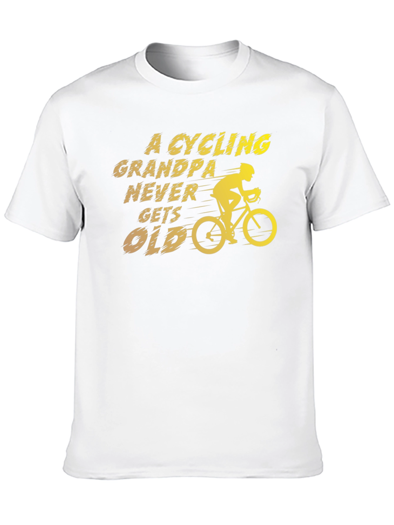 Cycling Grandpa T-Shirt - Never Gets Old