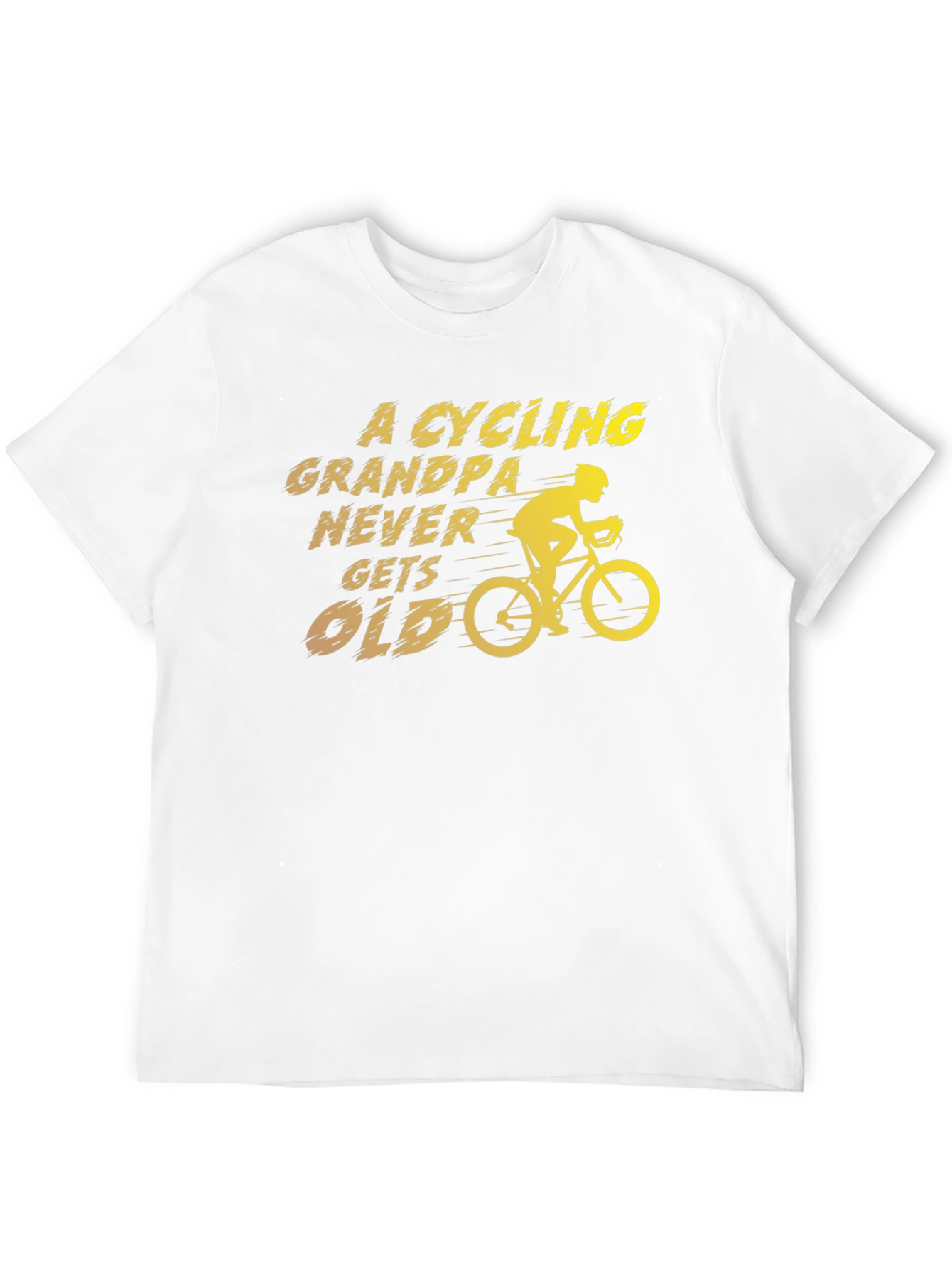 Cycling Grandpa T-Shirt - Never Gets Old
