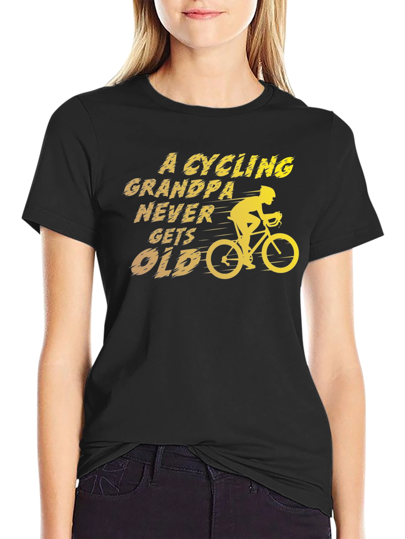 Cycling Grandpa T-Shirt - Never Gets Old