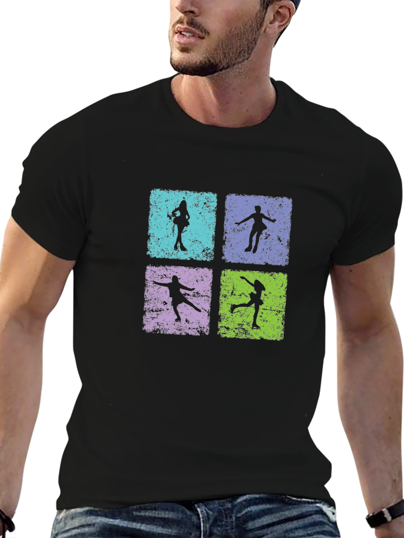 Figure Skating Black T-Shirt