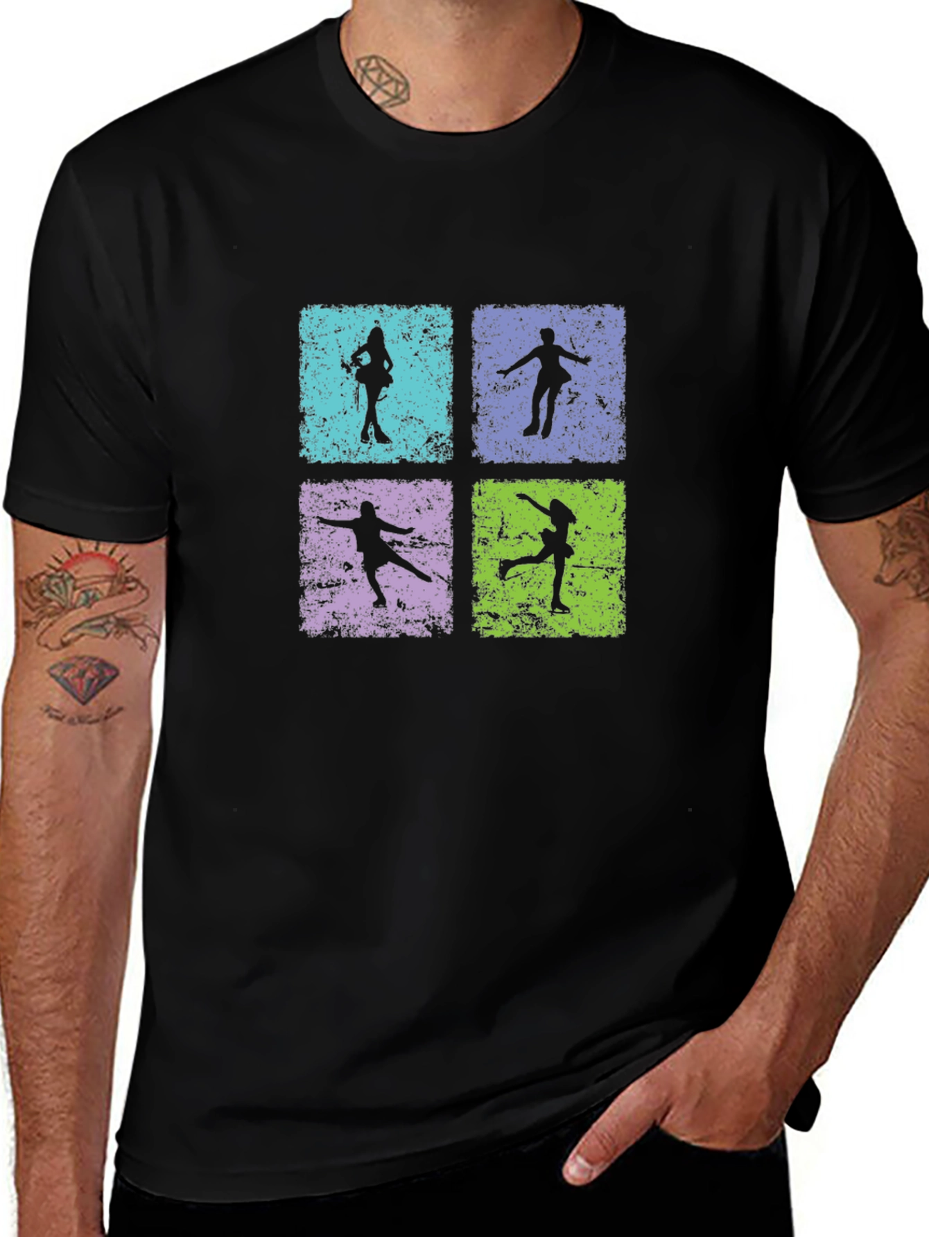 Figure Skating Black T-Shirt