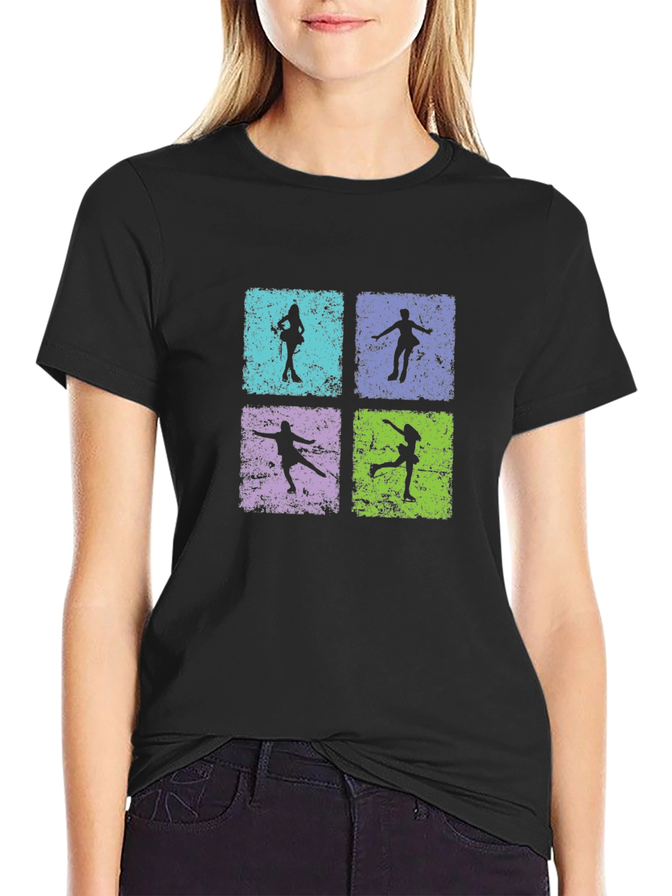 Figure Skating Black T-Shirt