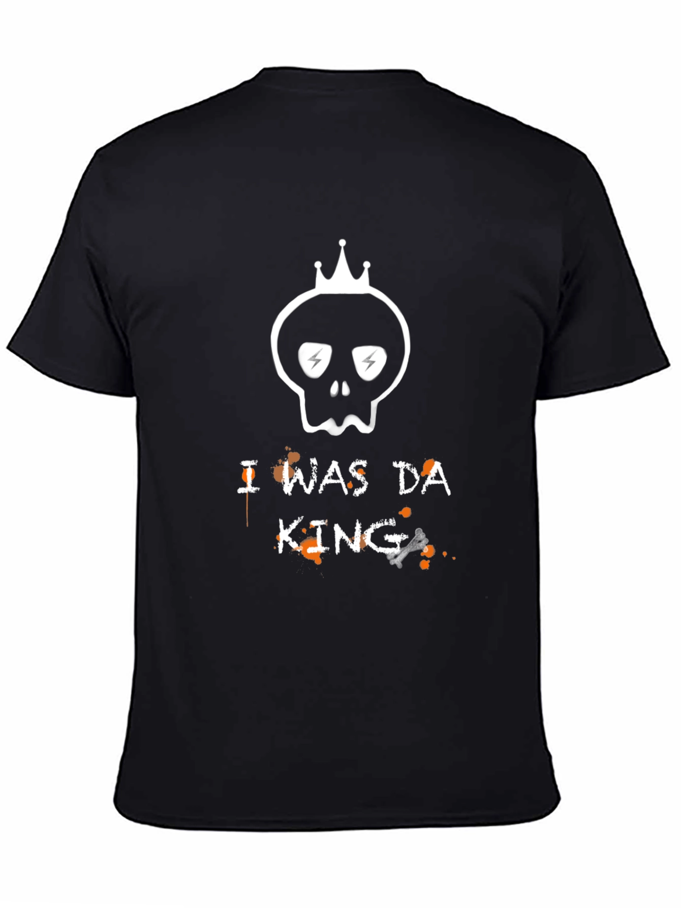 I Was Da King Graphic Tee - Black