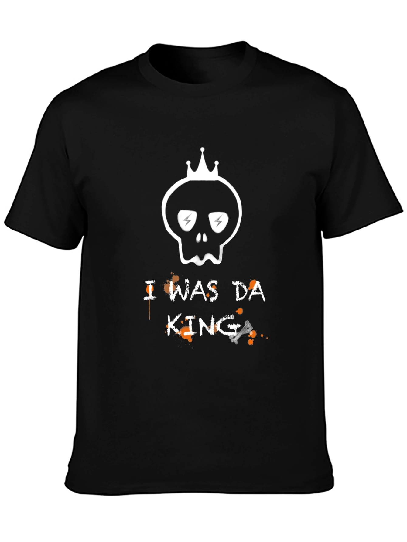 I Was Da King Graphic Tee - Black