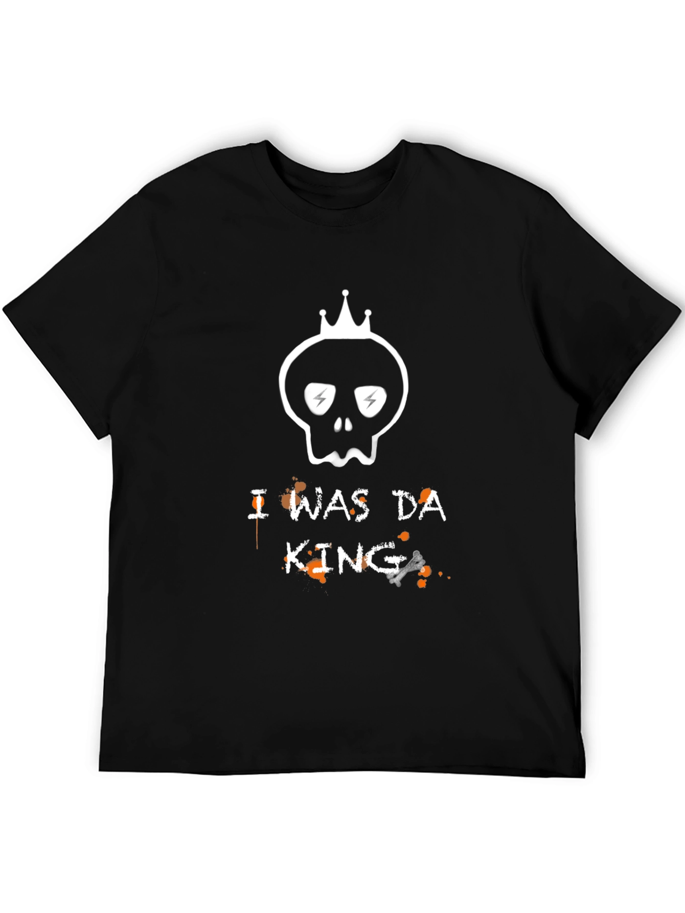 I Was Da King Graphic Tee - Black