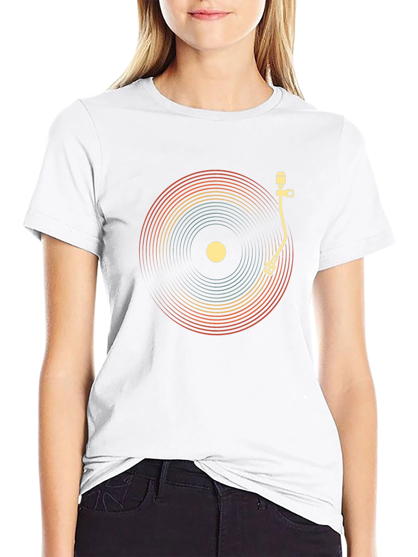 Retro Vinyl Record Player T-Shirt