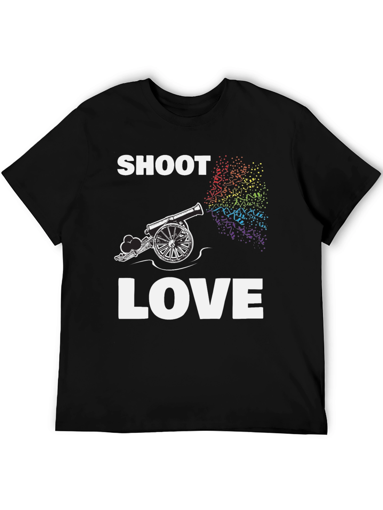 Shoot Love Cannon T-Shirt - Rainbow Pride