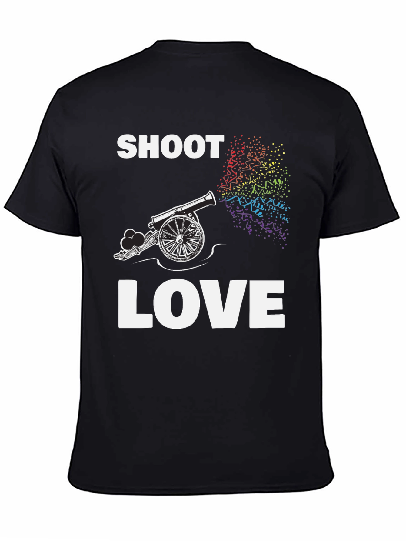 Shoot Love Cannon T-Shirt - Rainbow Pride