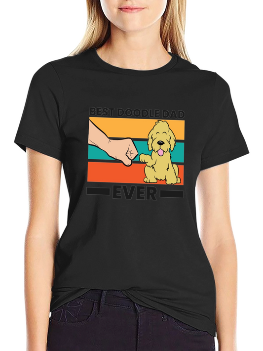 Best Doodle Dad Ever T-Shirt - Cute Dog Design