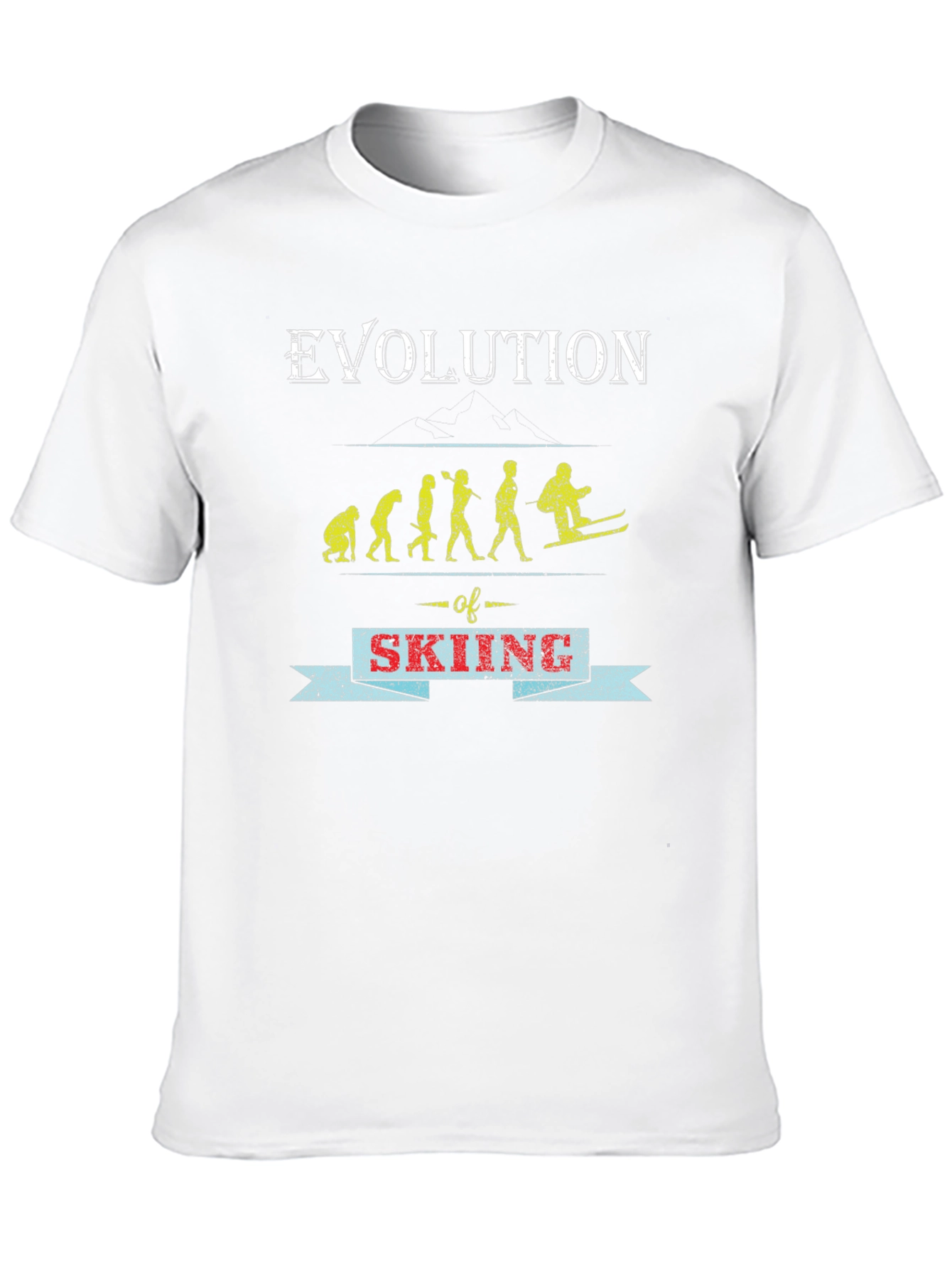 Evolution of Skiing Graphic Tee - Black