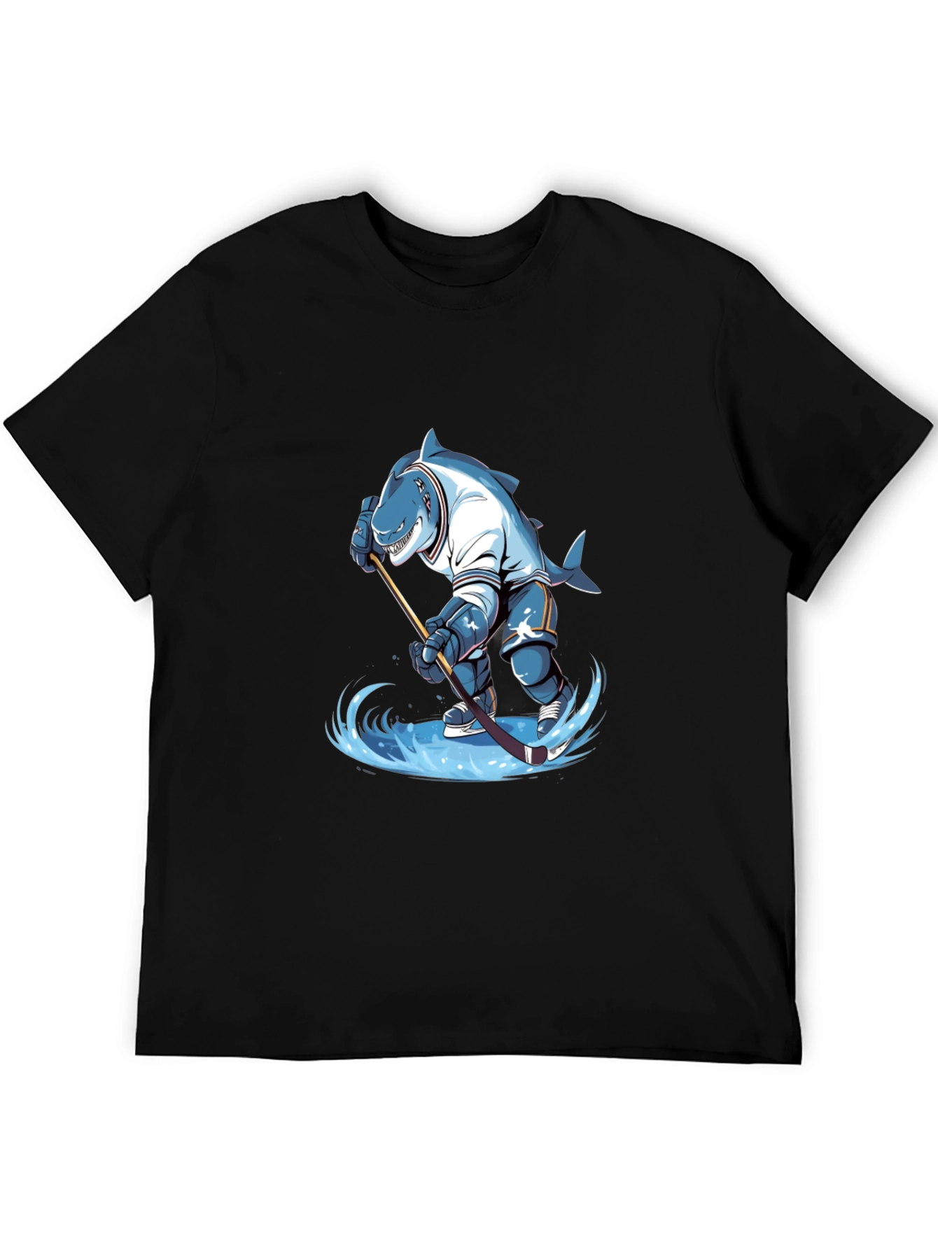 Shark Hockey Player Graphic Tee