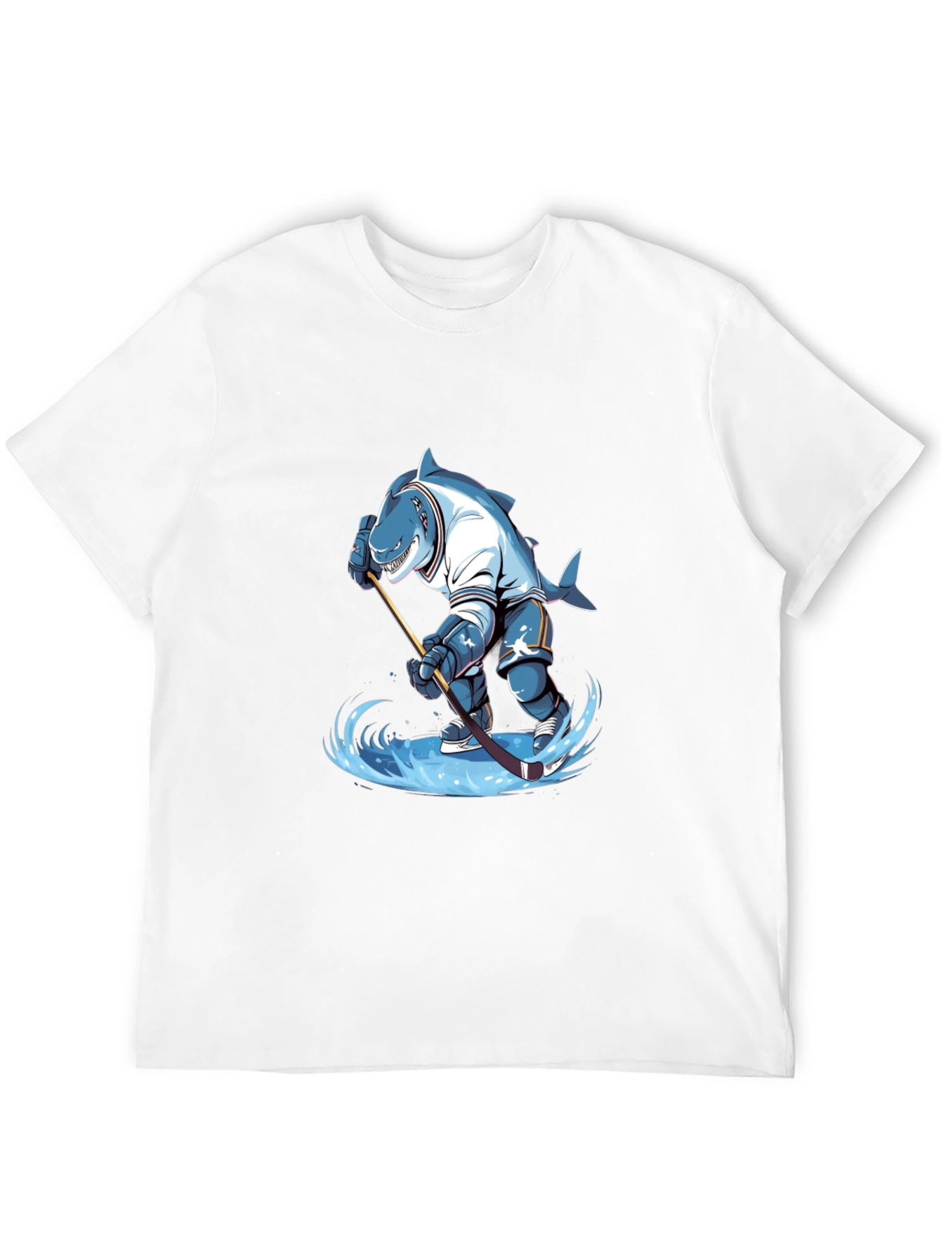 Shark Hockey Player Graphic Tee
