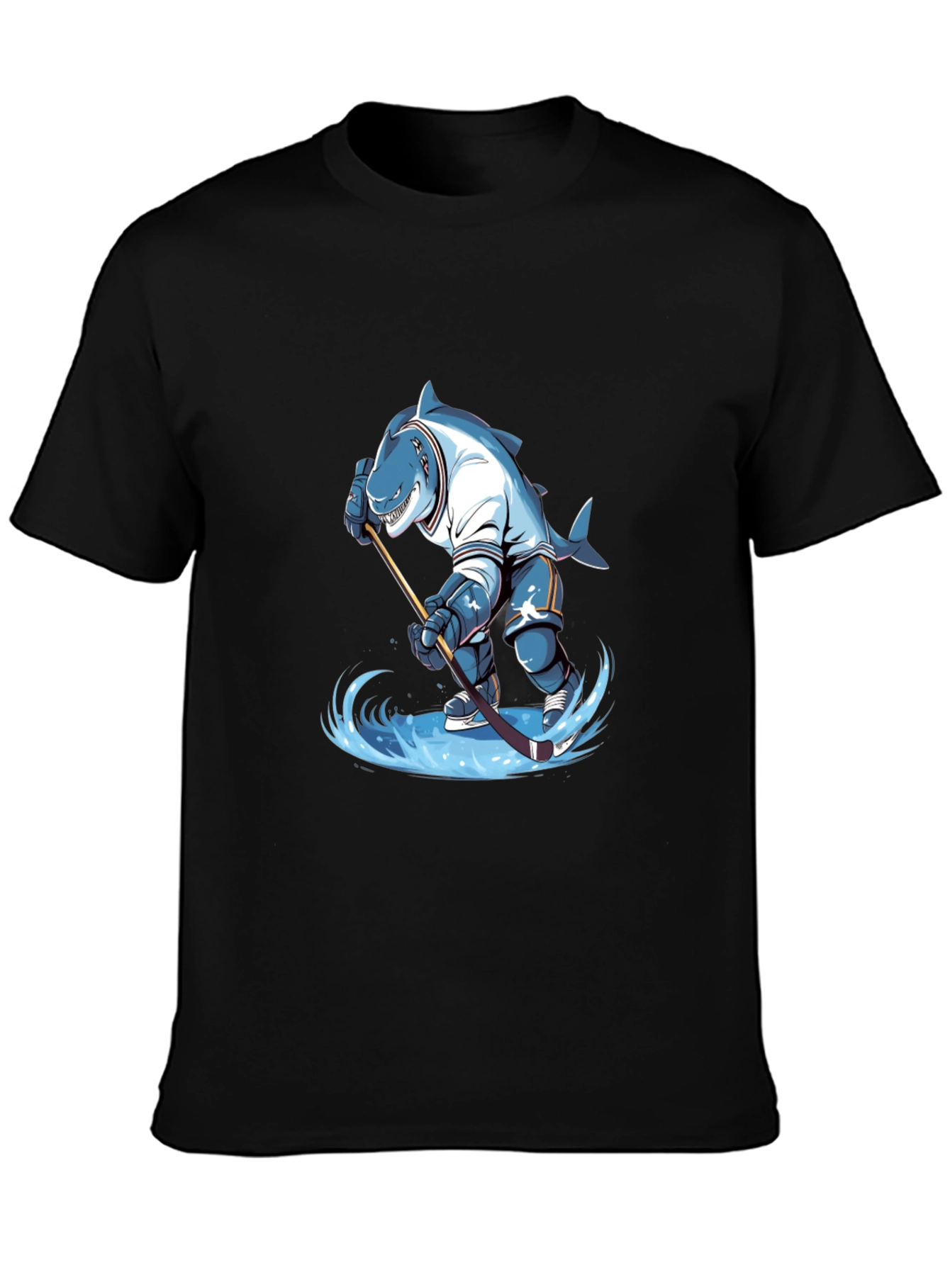 Shark Hockey Player Graphic Tee