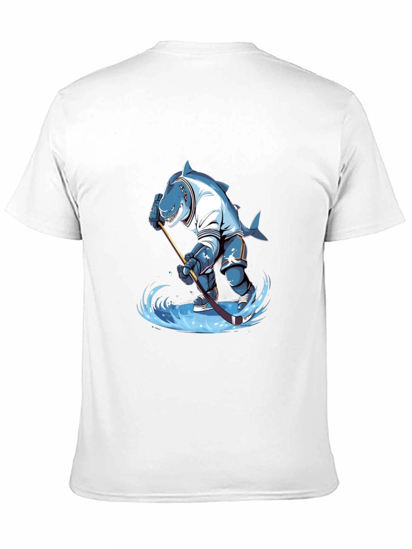 Shark Hockey Player Graphic Tee
