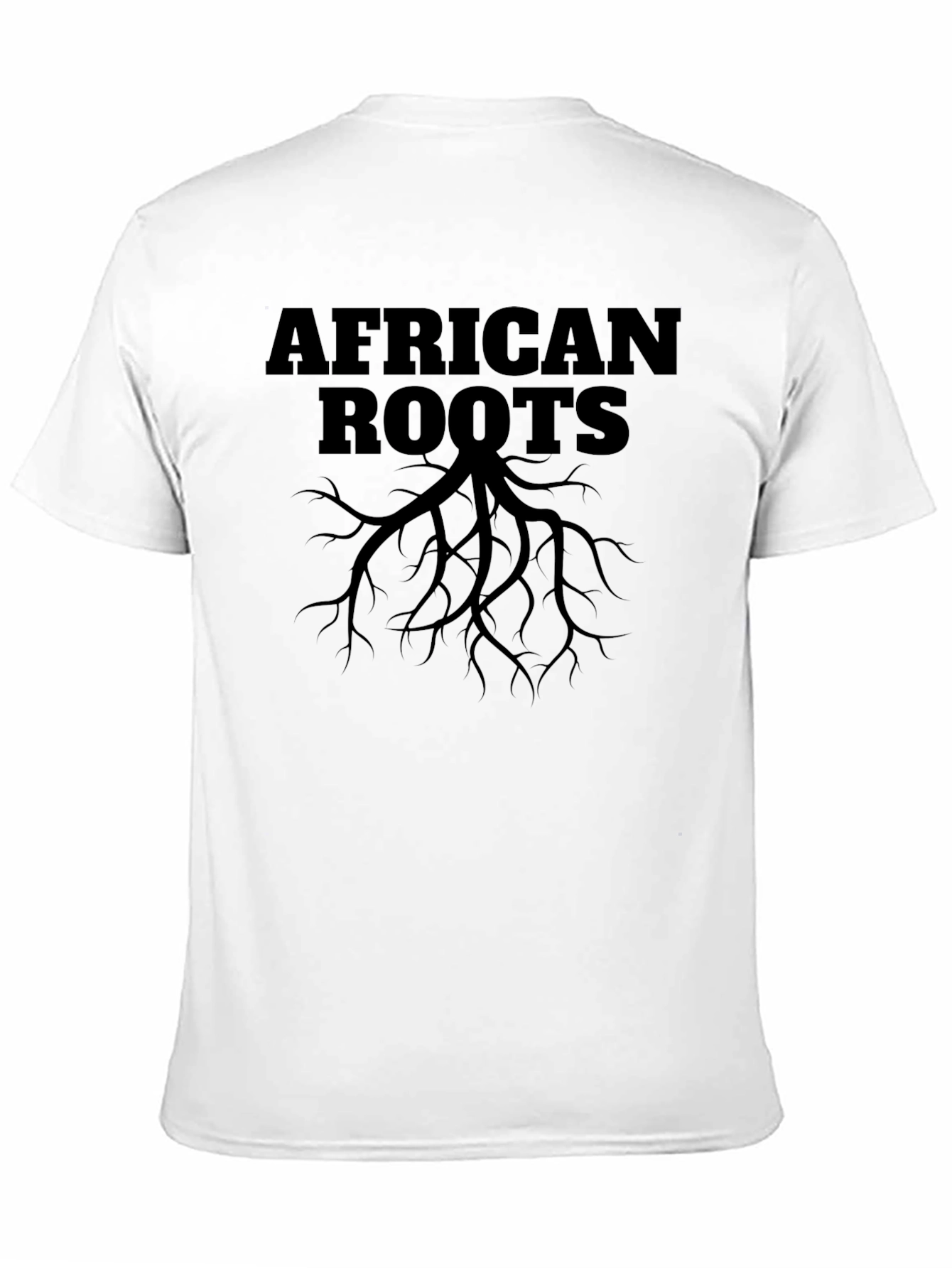 African Roots Graphic T-Shirt - Black Cotton Tee