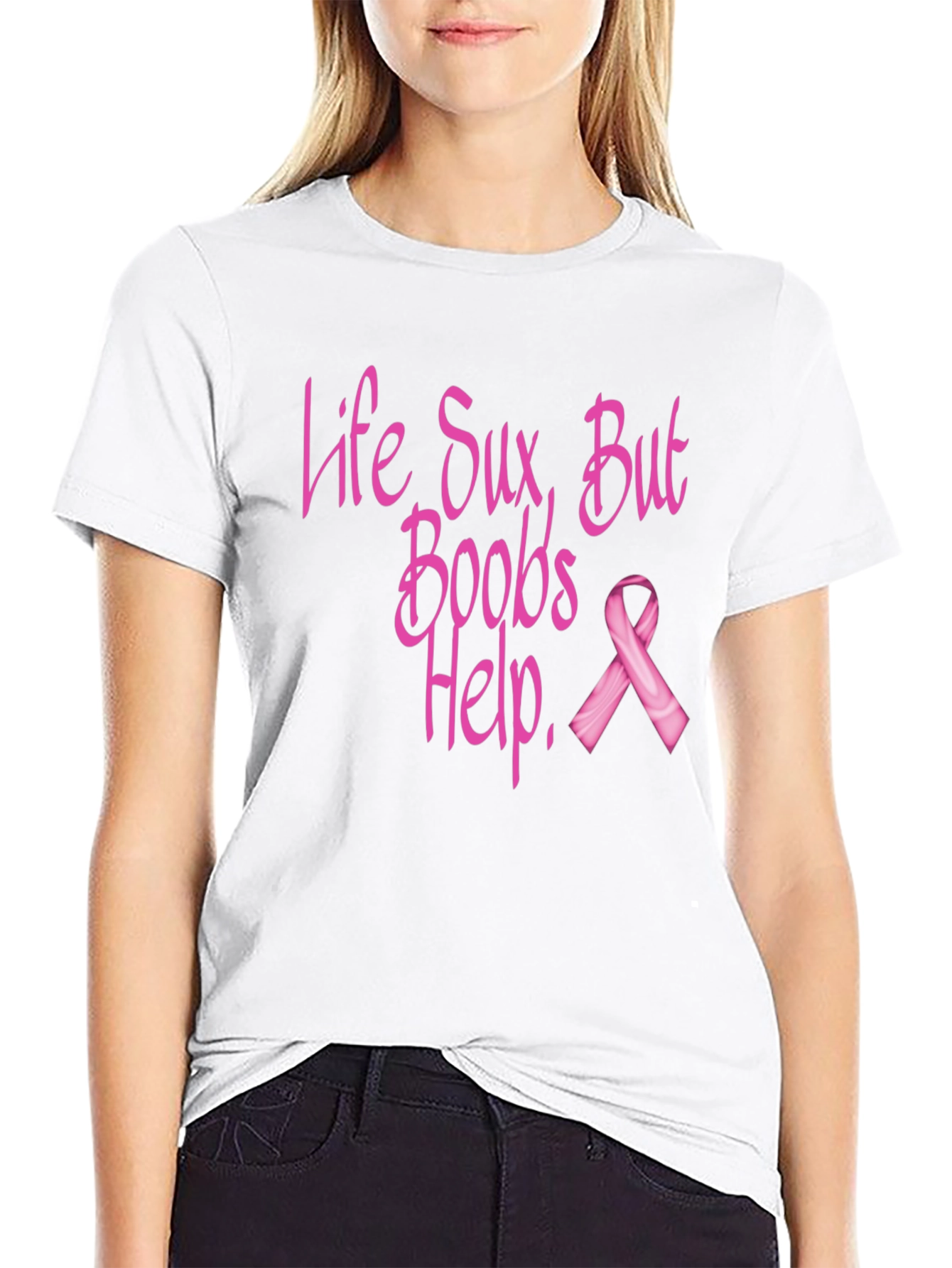 Life Sux Boobs Help T-Shirt