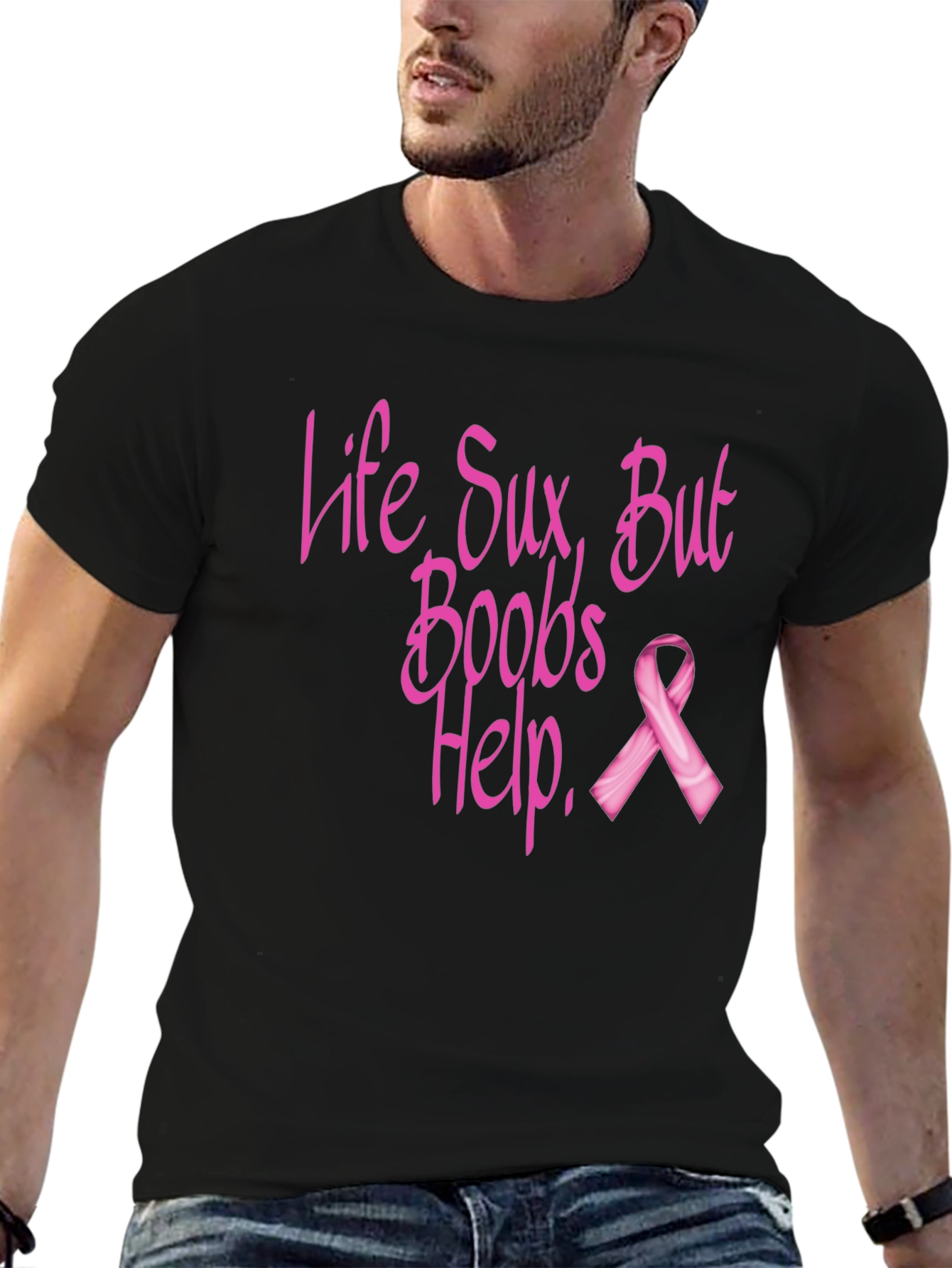 Life Sux Boobs Help T-Shirt