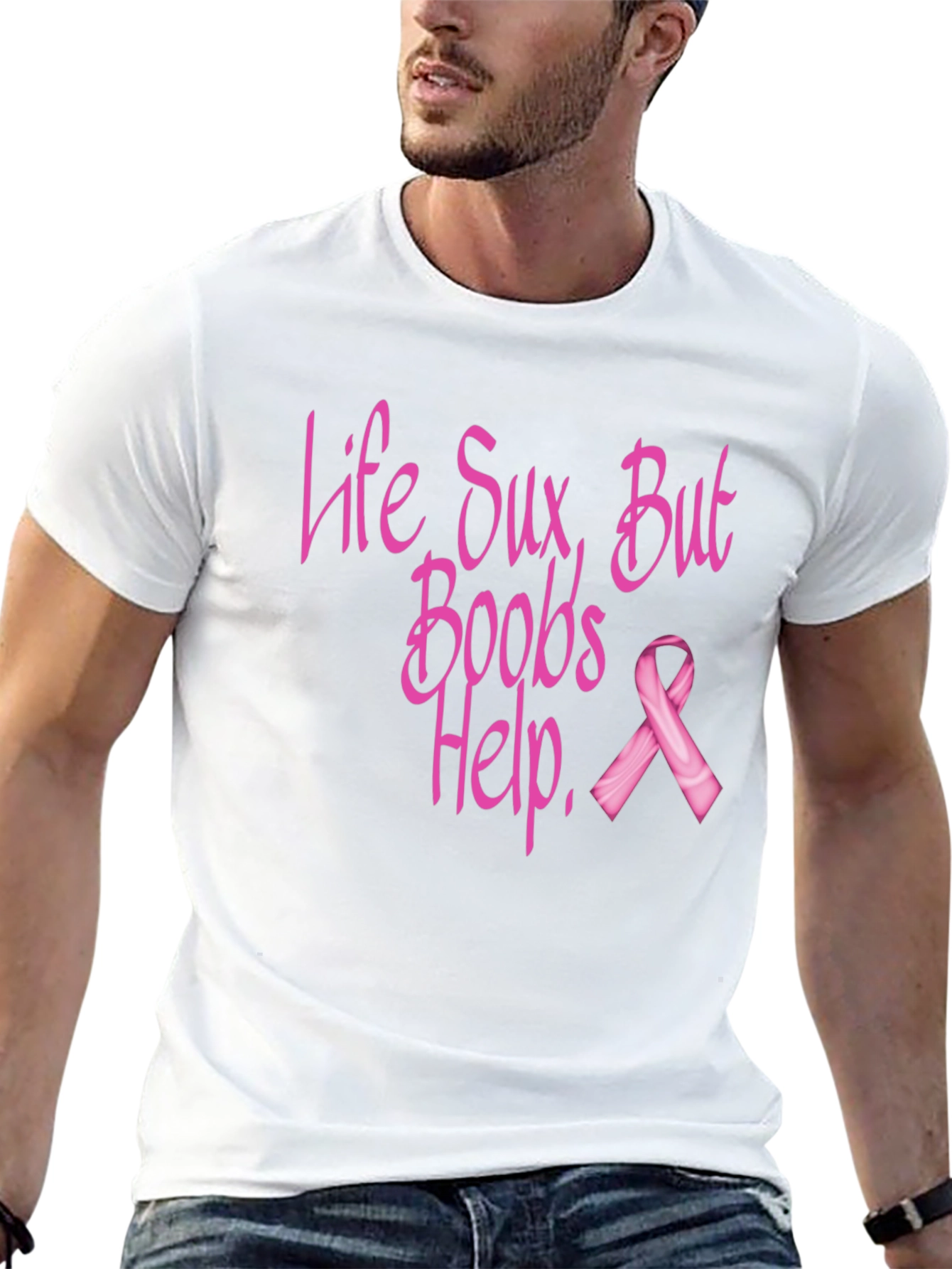 Life Sux Boobs Help T-Shirt