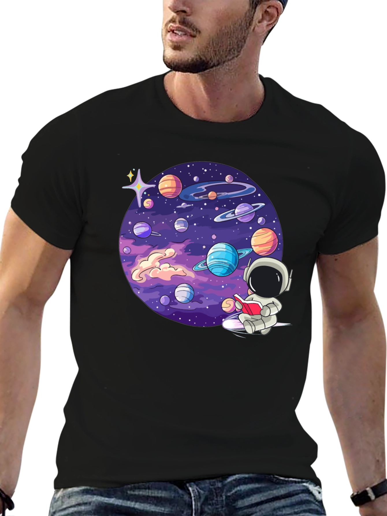 Astronaut Galaxy Graphic T-Shirt