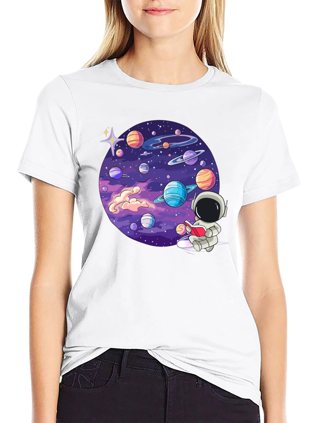 Astronaut Galaxy Graphic T-Shirt