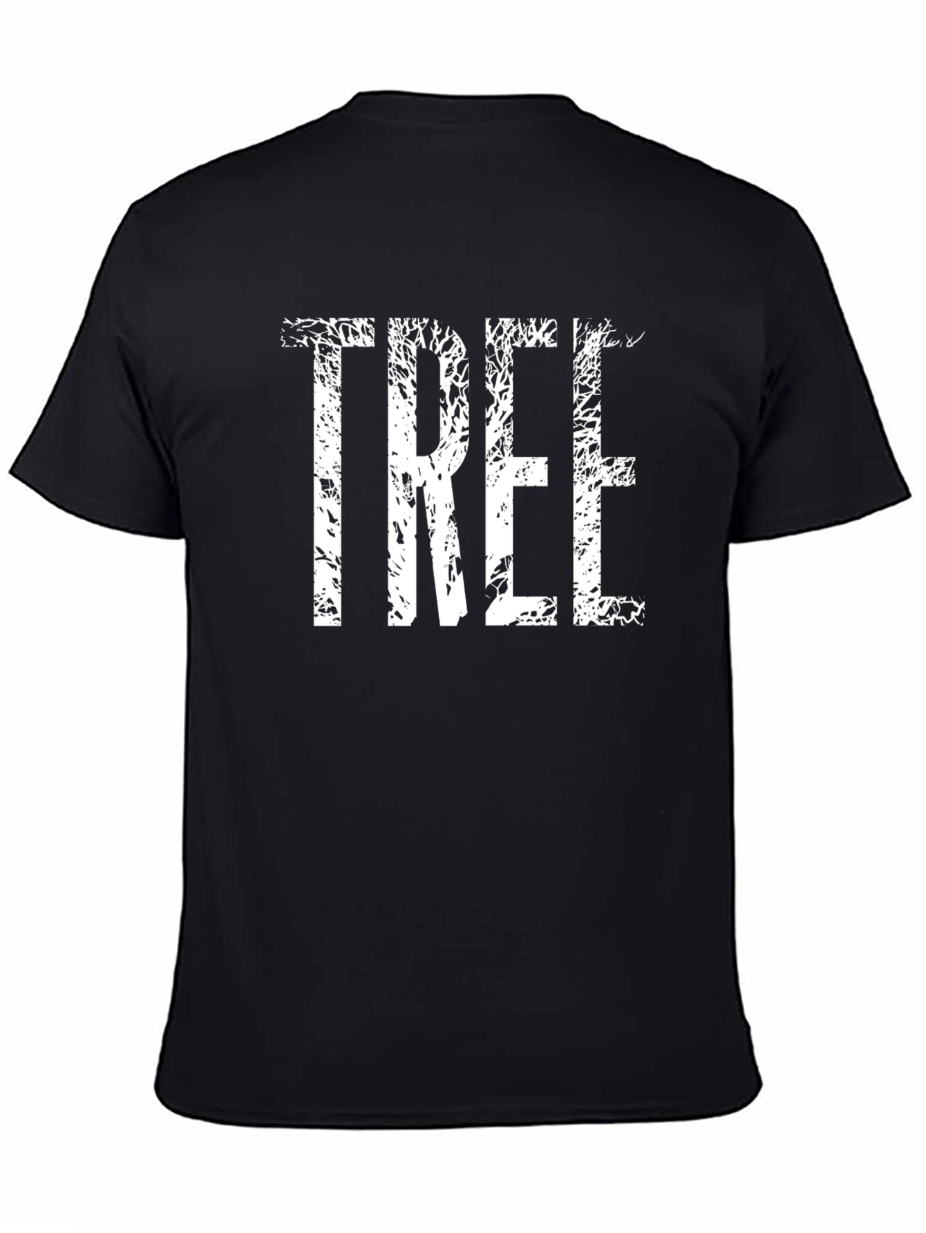 Nature Inspired Tree Graphic Tee - Soft Black Shirt
