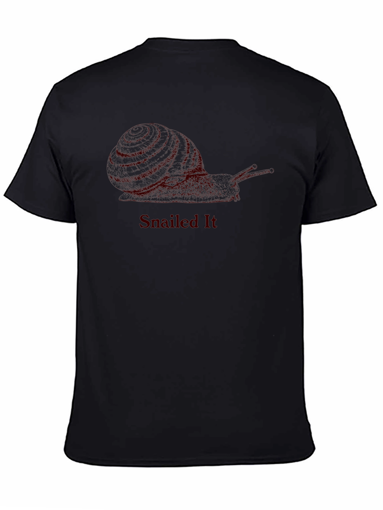 Snailed It Funny Snail Graphic T-Shirt