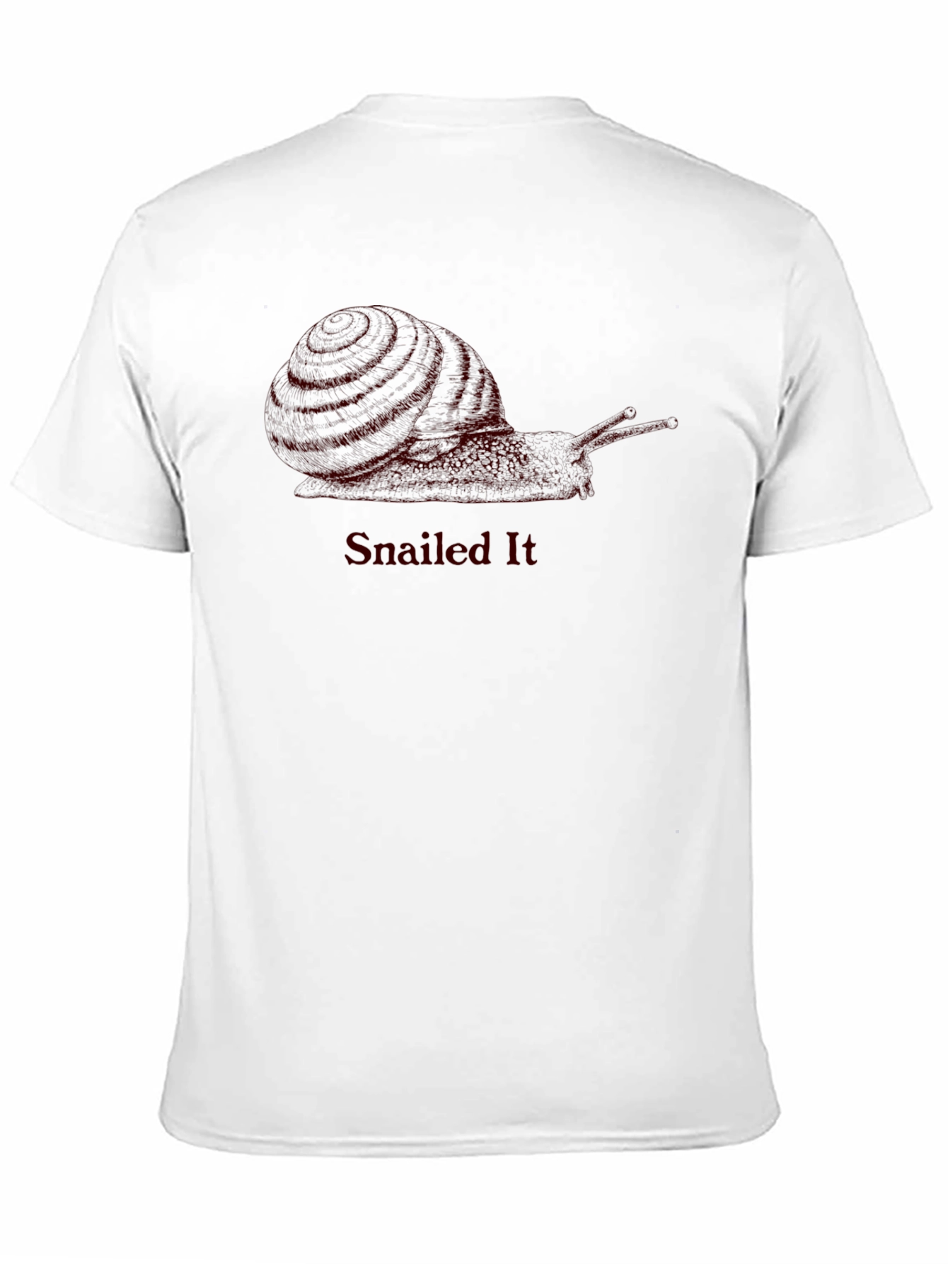 Snailed It Funny Snail Graphic T-Shirt