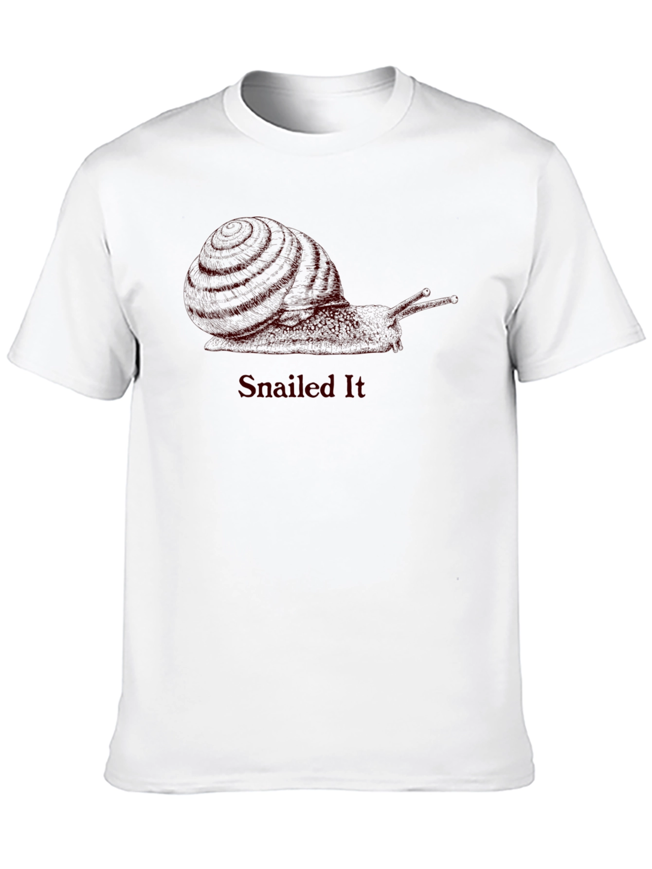 Snailed It Funny Snail Graphic T-Shirt