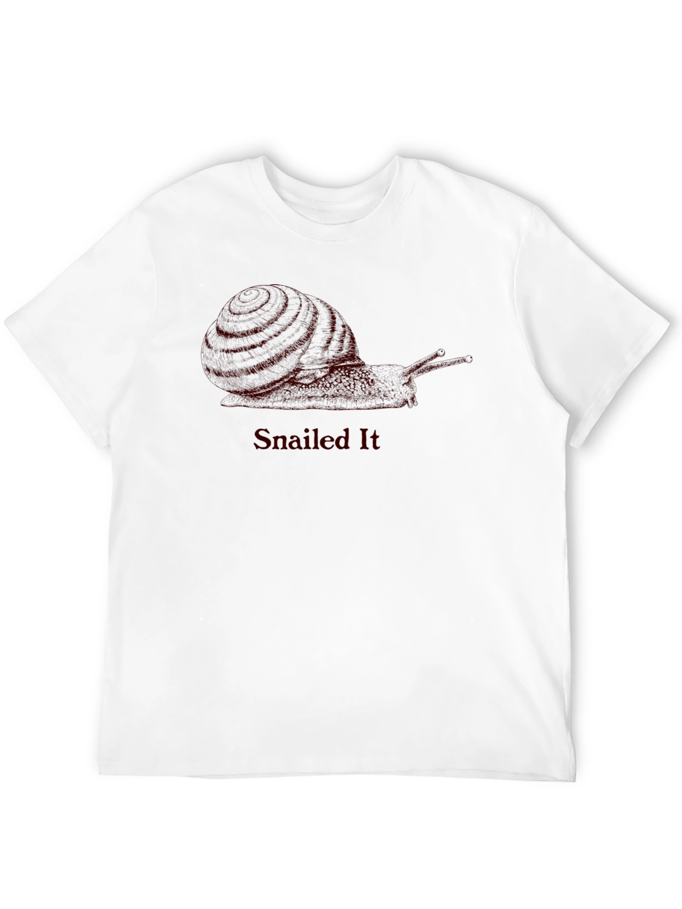 Snailed It Funny Snail Graphic T-Shirt
