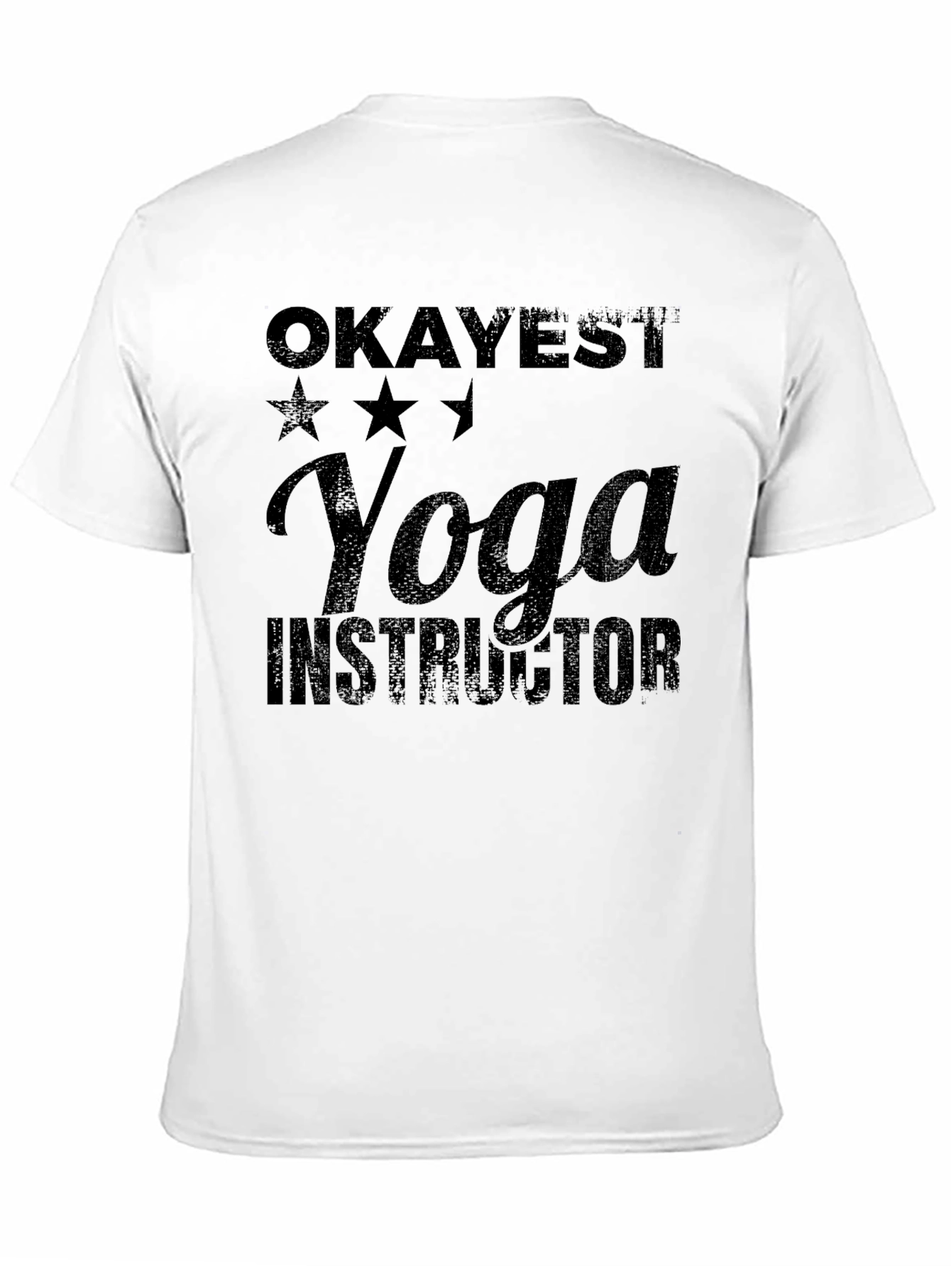 Okayest Yoga Instructor Black T-Shirt
