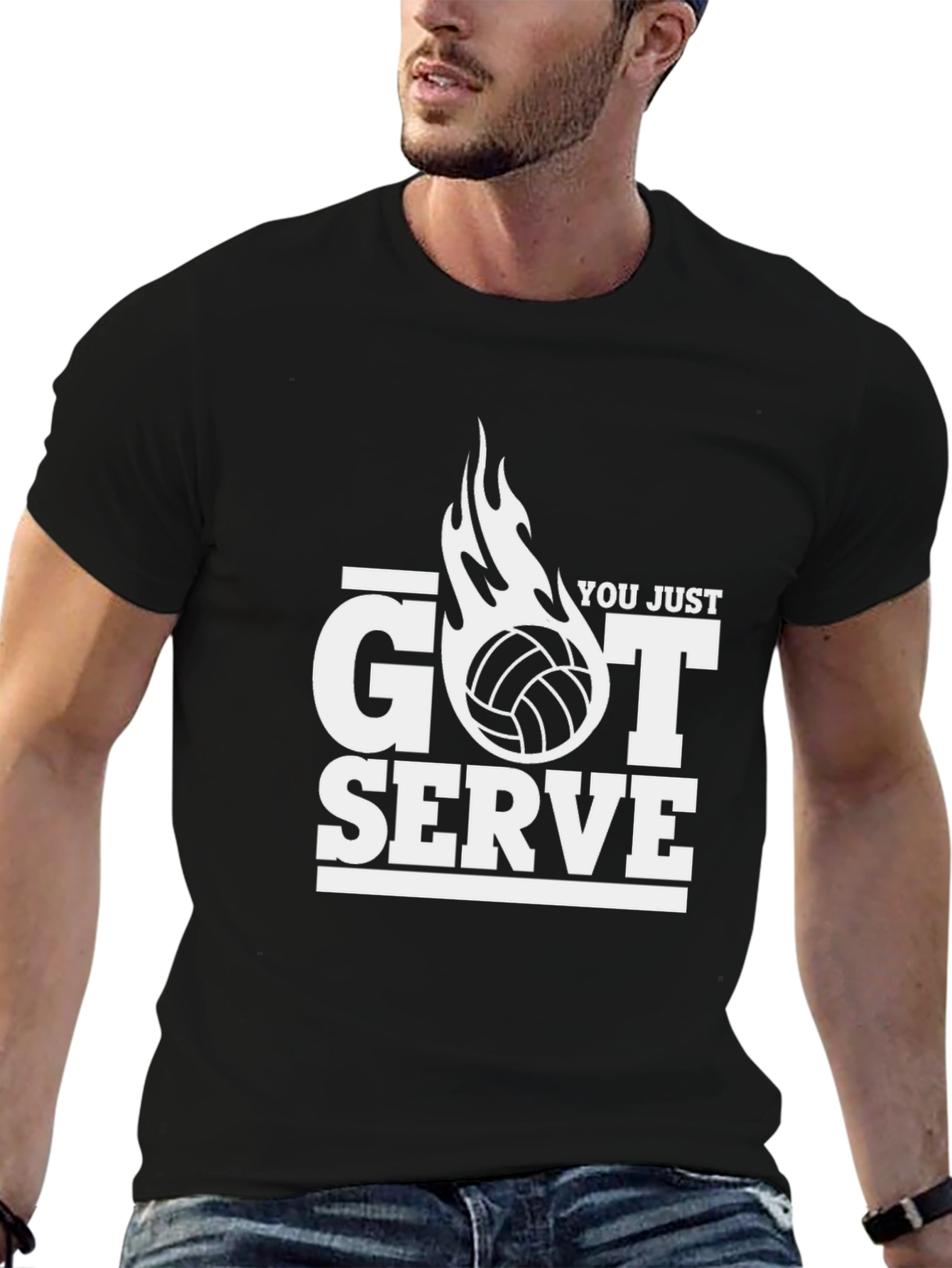Volleyball Got Serve Graphic T-Shirt