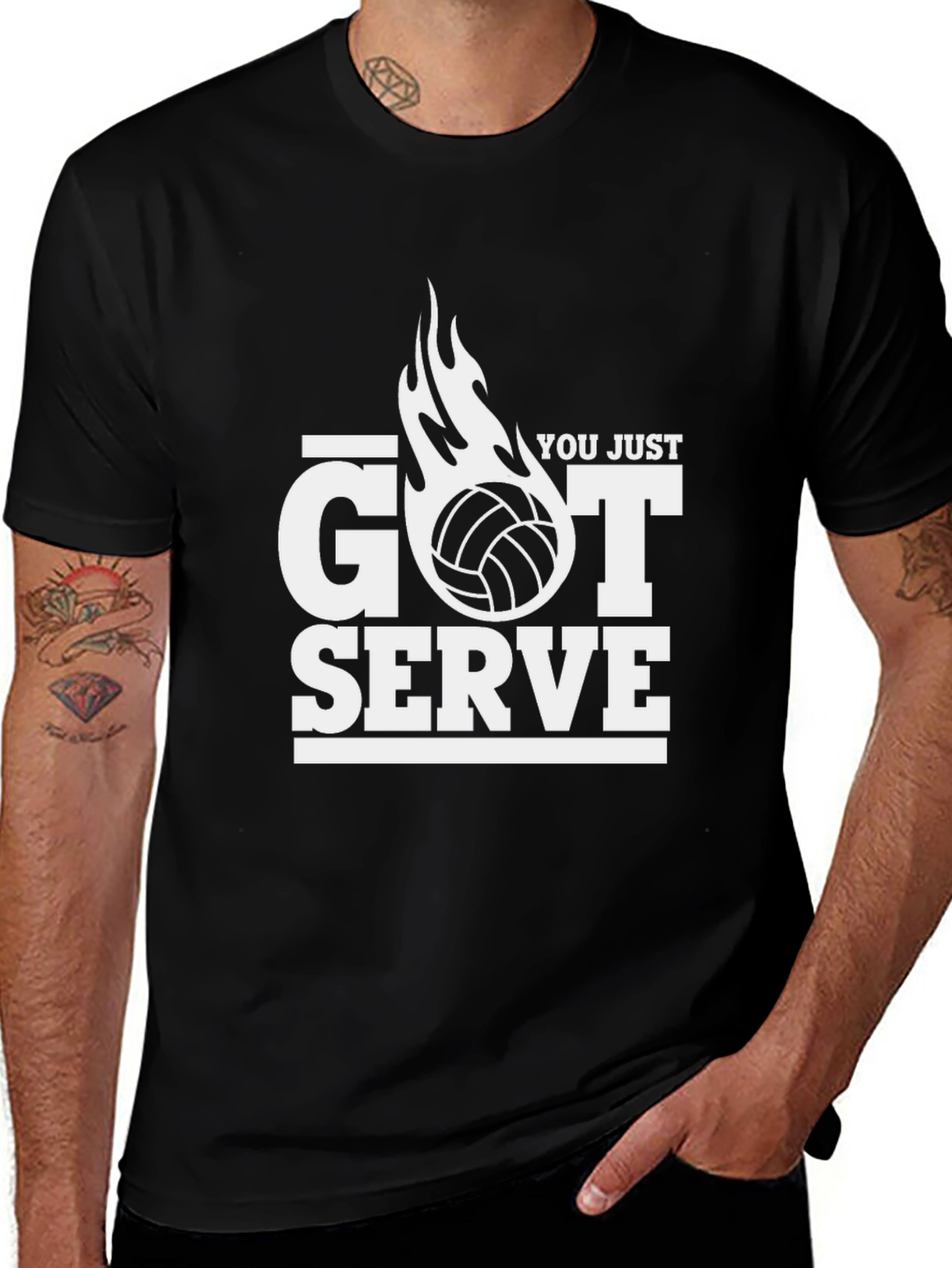 Volleyball Got Serve Graphic T-Shirt