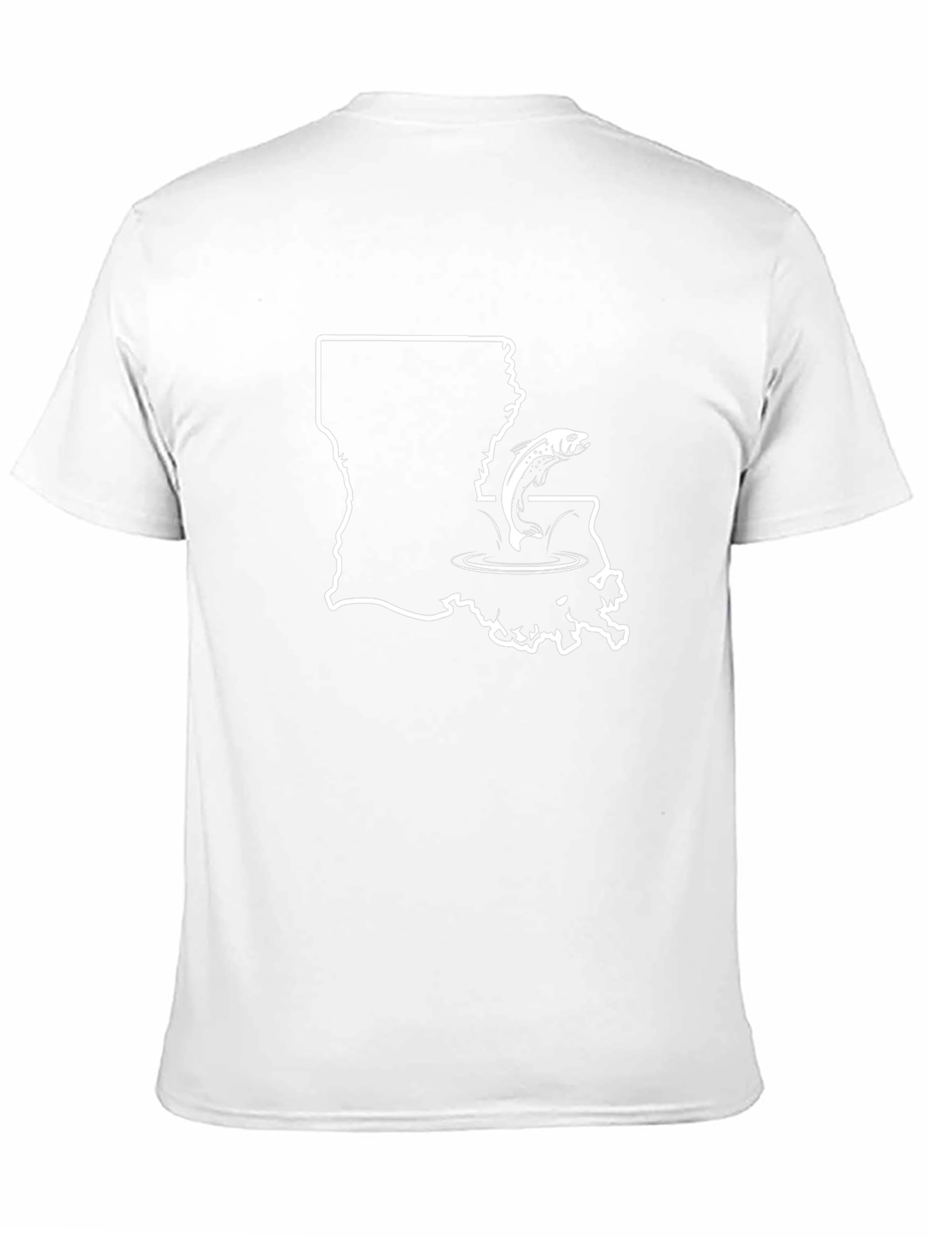 Louisiana Fishing Black T-Shirt