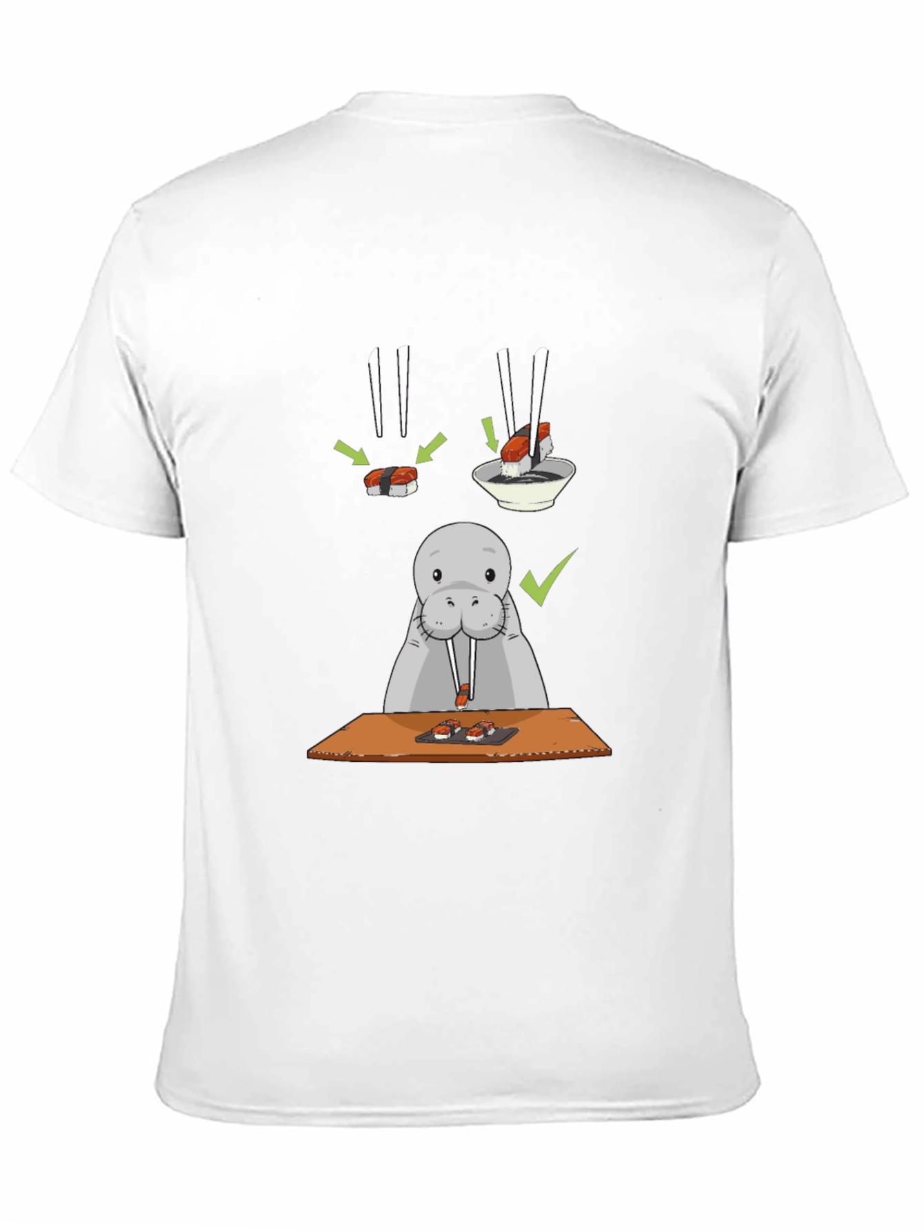 Sushi Lover T-Shirt - Funny Walrus Tee