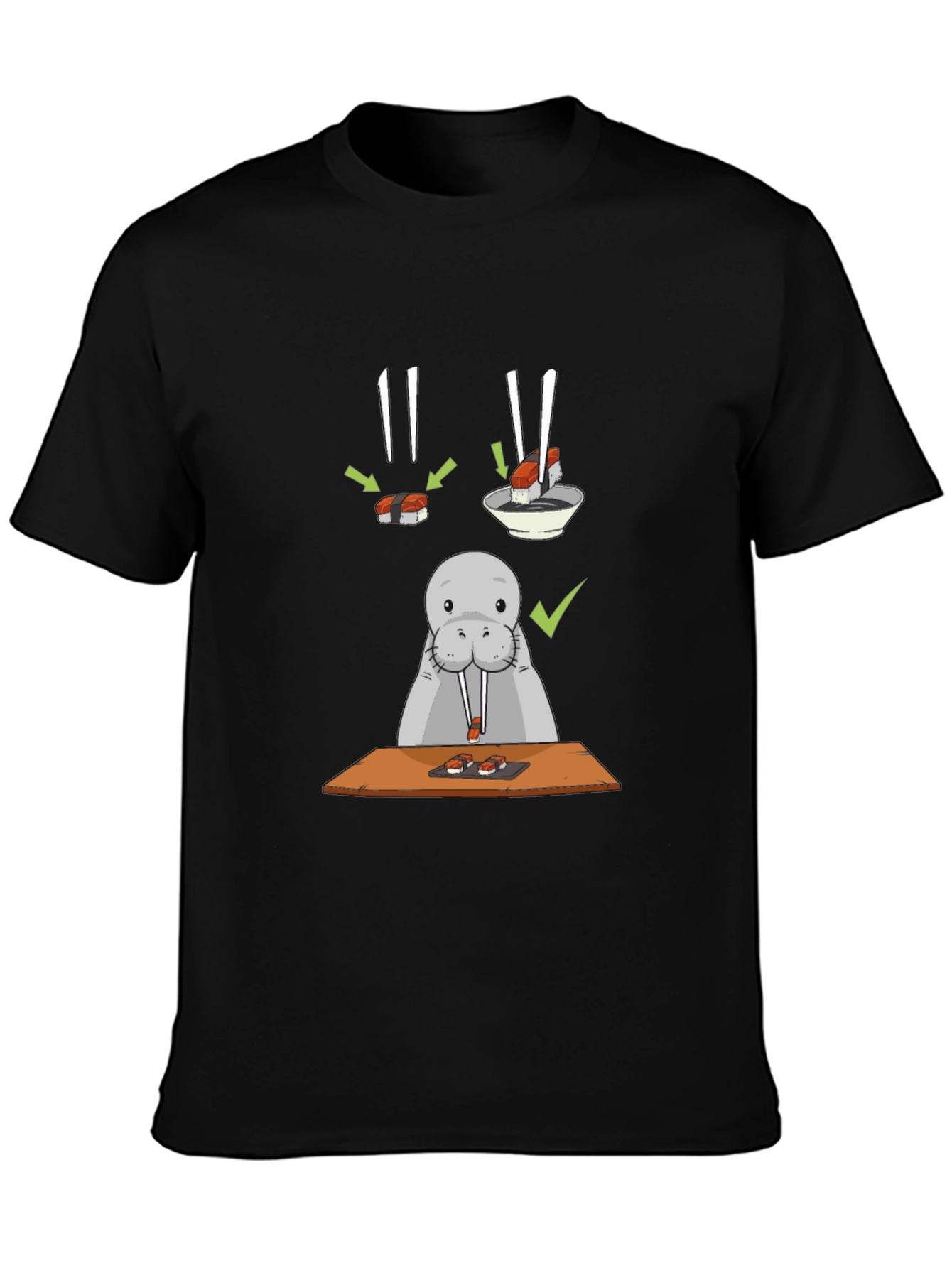 Sushi Lover T-Shirt - Funny Walrus Tee