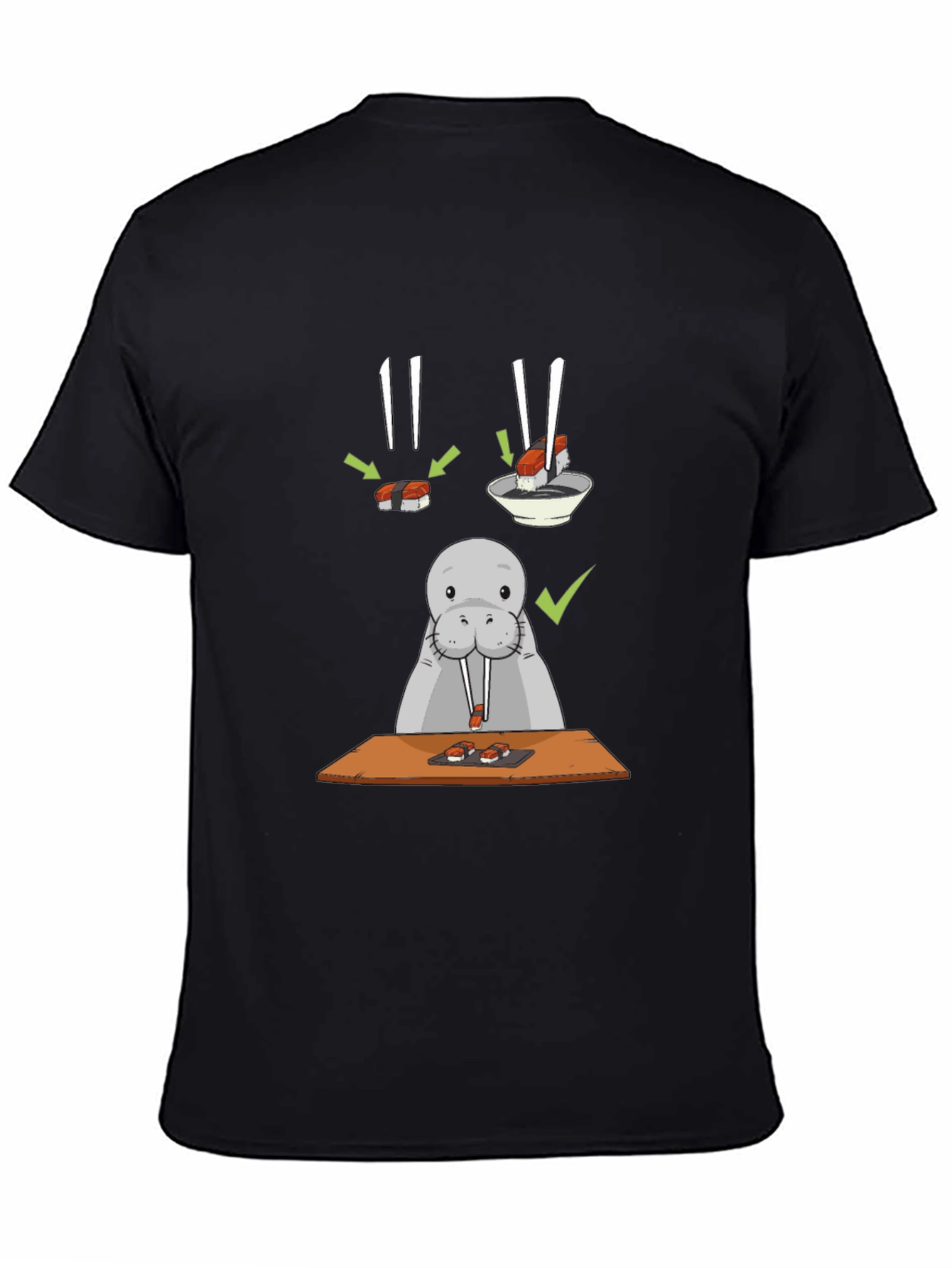 Sushi Lover T-Shirt - Funny Walrus Tee