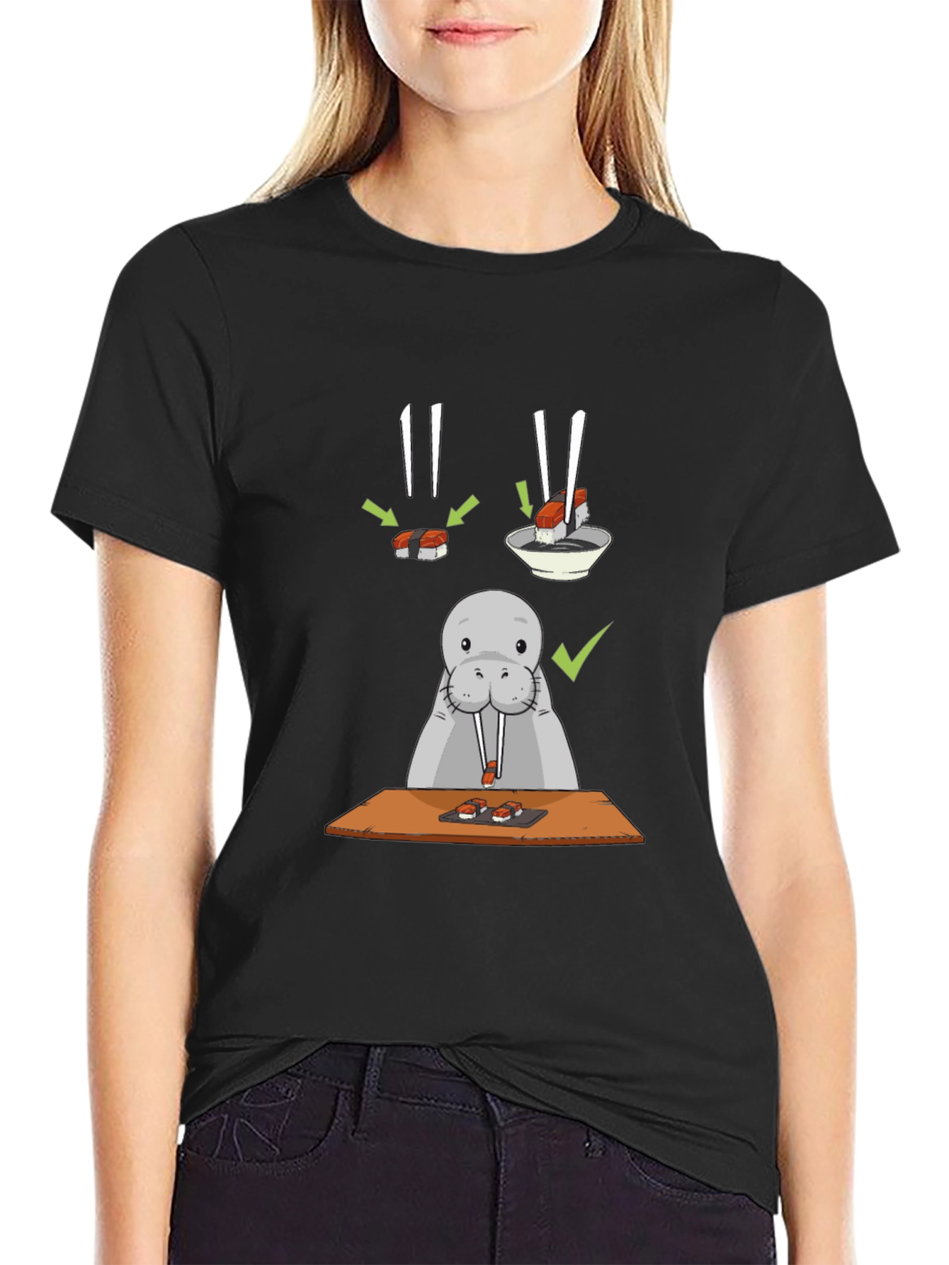 Sushi Lover T-Shirt - Funny Walrus Tee