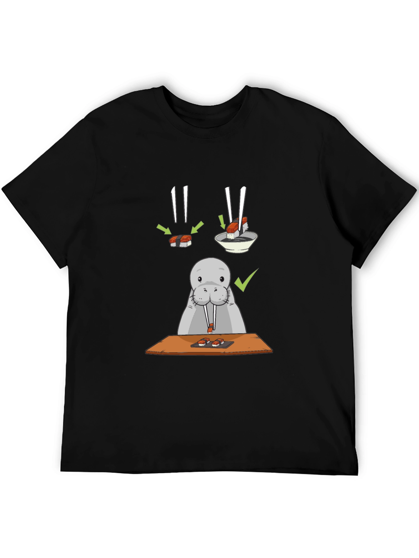 Sushi Lover T-Shirt - Funny Walrus Tee