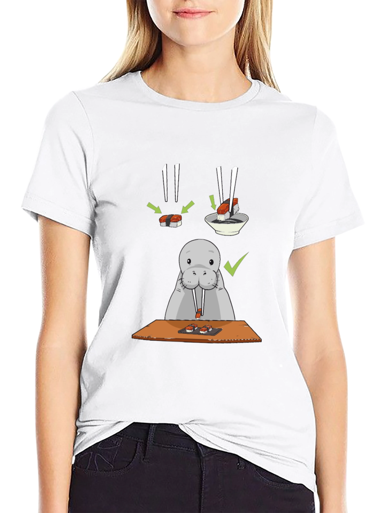 Sushi Lover T-Shirt - Funny Walrus Tee