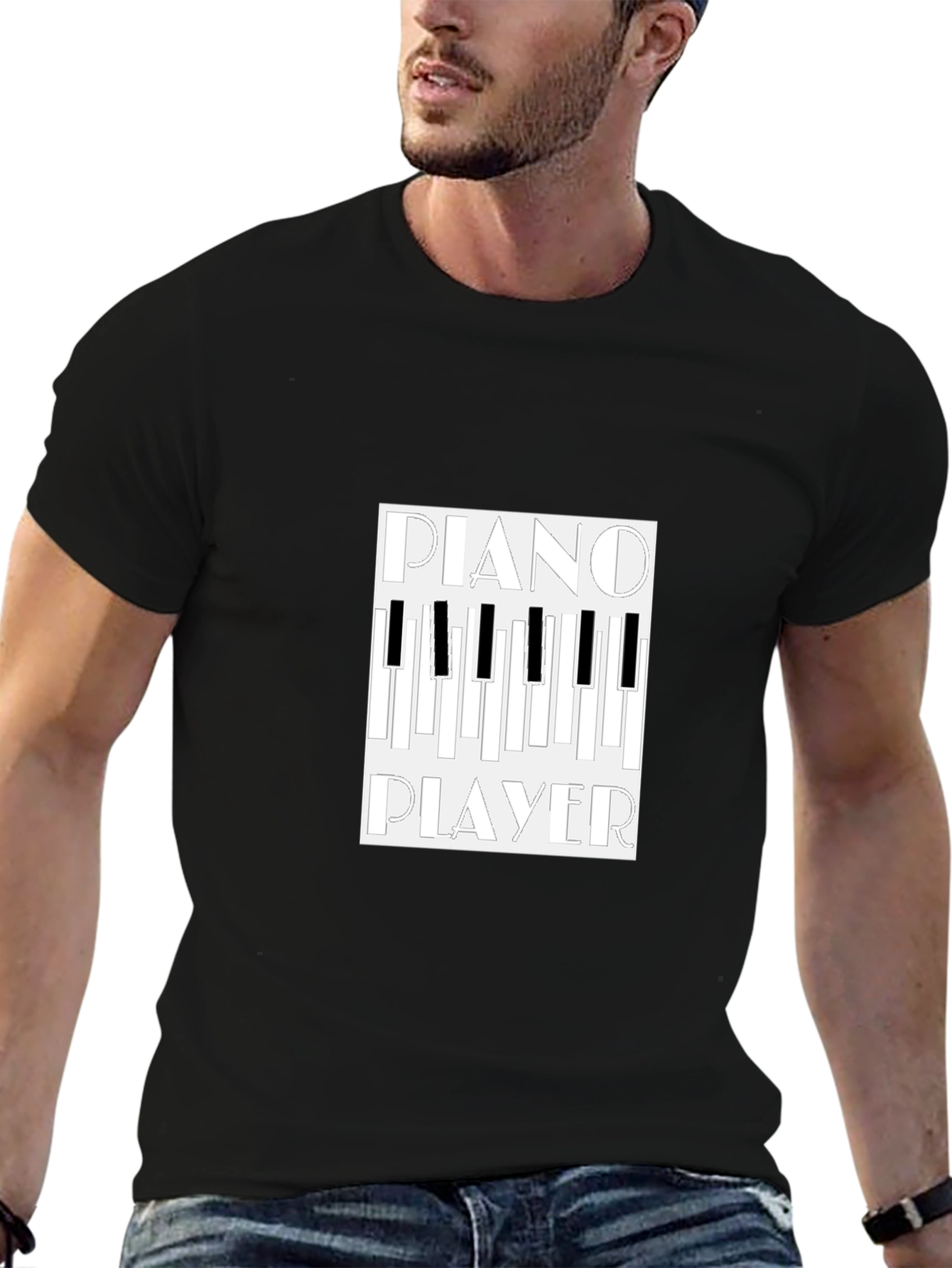 Piano Player Graphic Tee - Cool Music Lover Shirt