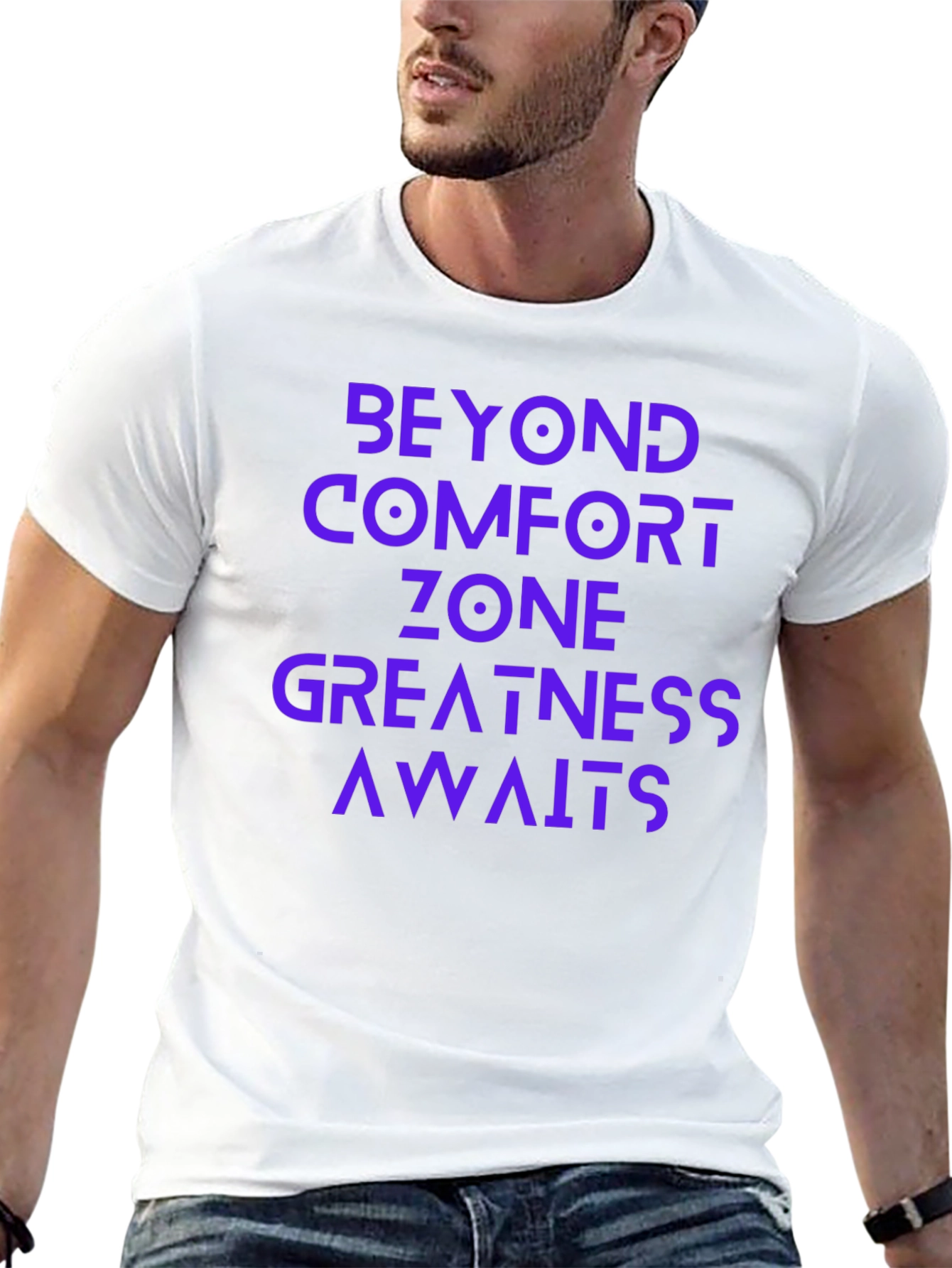 Motivational Graphic Tee - Beyond Comfort Zone