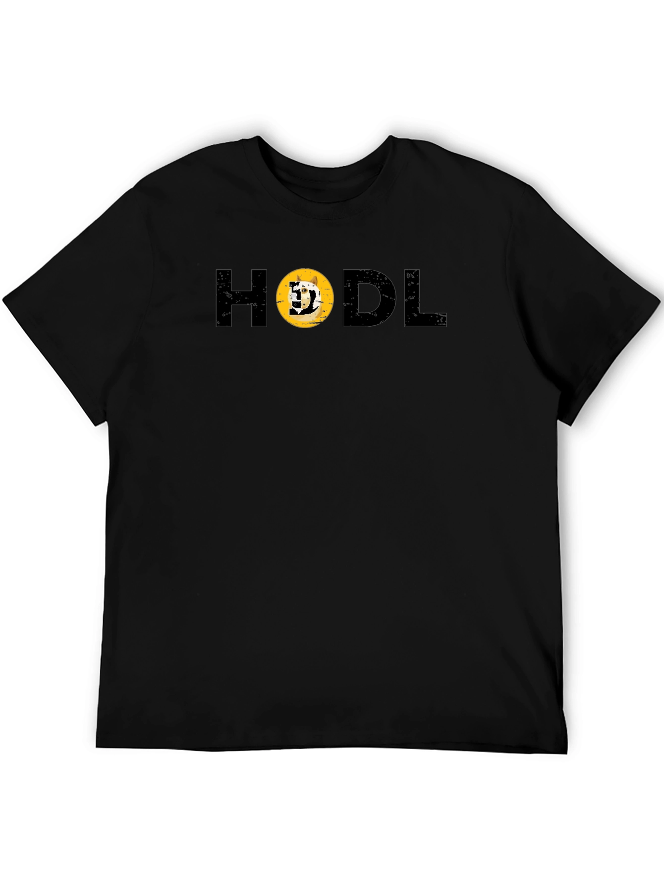 HODL Doge Crypto Black T-Shirt
